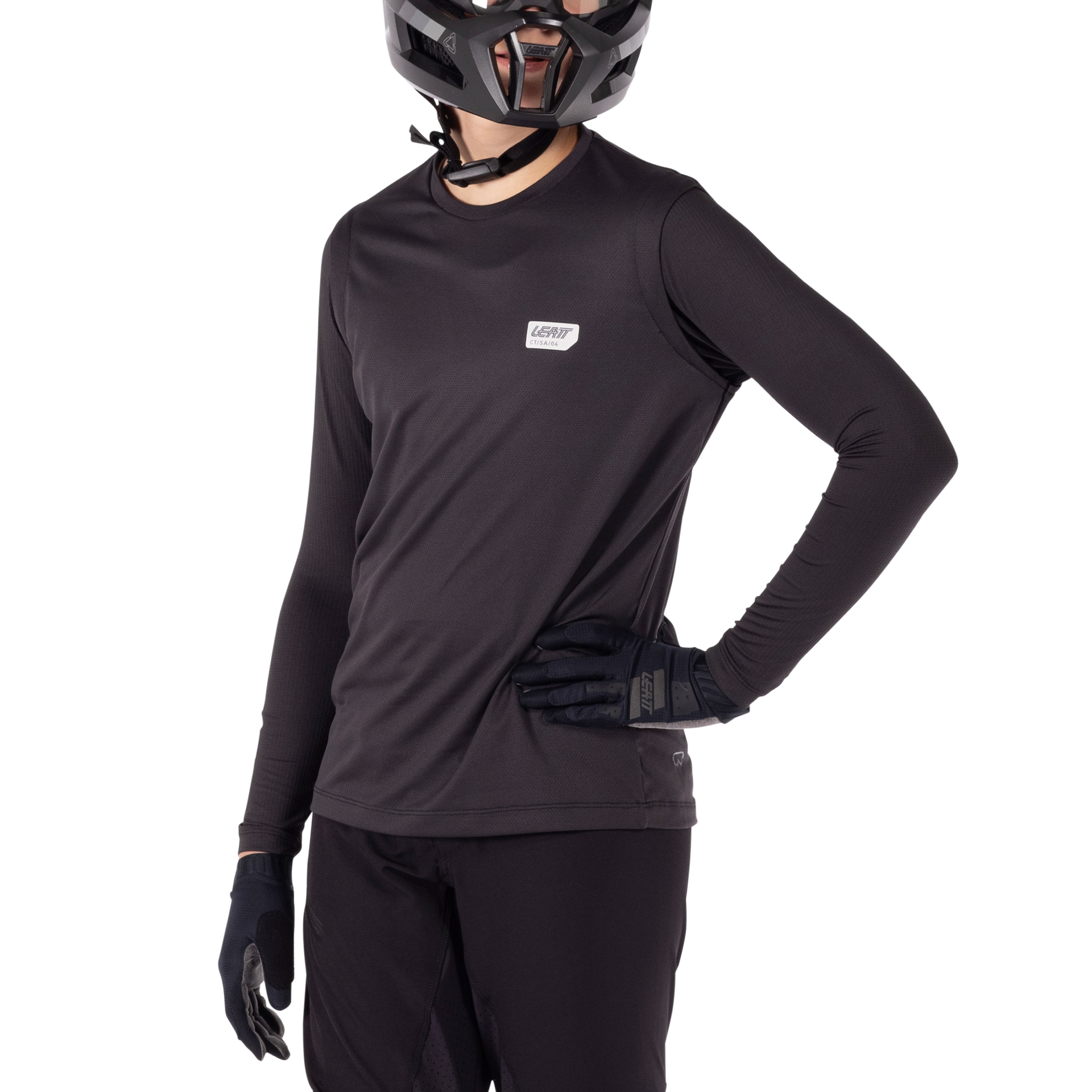 Leatt MTB 1.0 Junior Ride Kit - Youth L - Black - Image 3