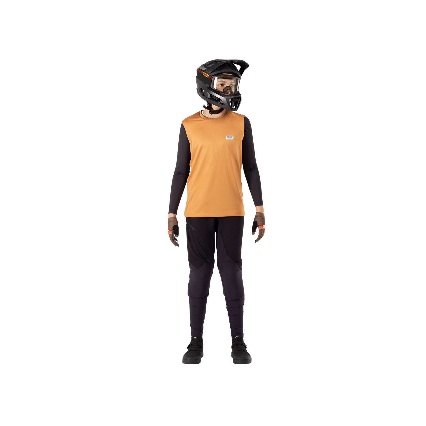 Leatt MTB 1.0 Junior Ride Kit - Youth S - Rust - Image 1