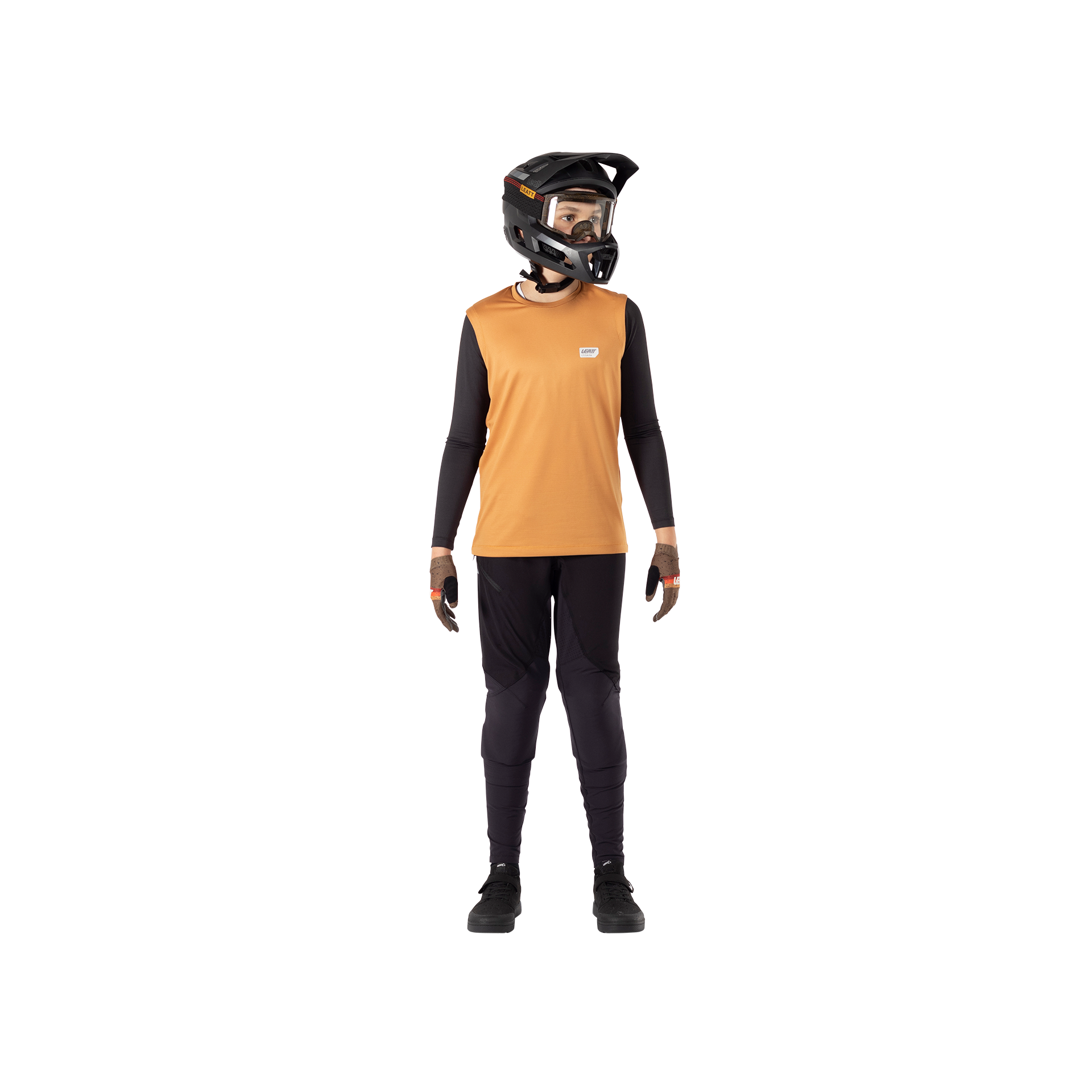 Leatt MTB 1.0 Junior Ride Kit - Youth S - Rust - Image 1
