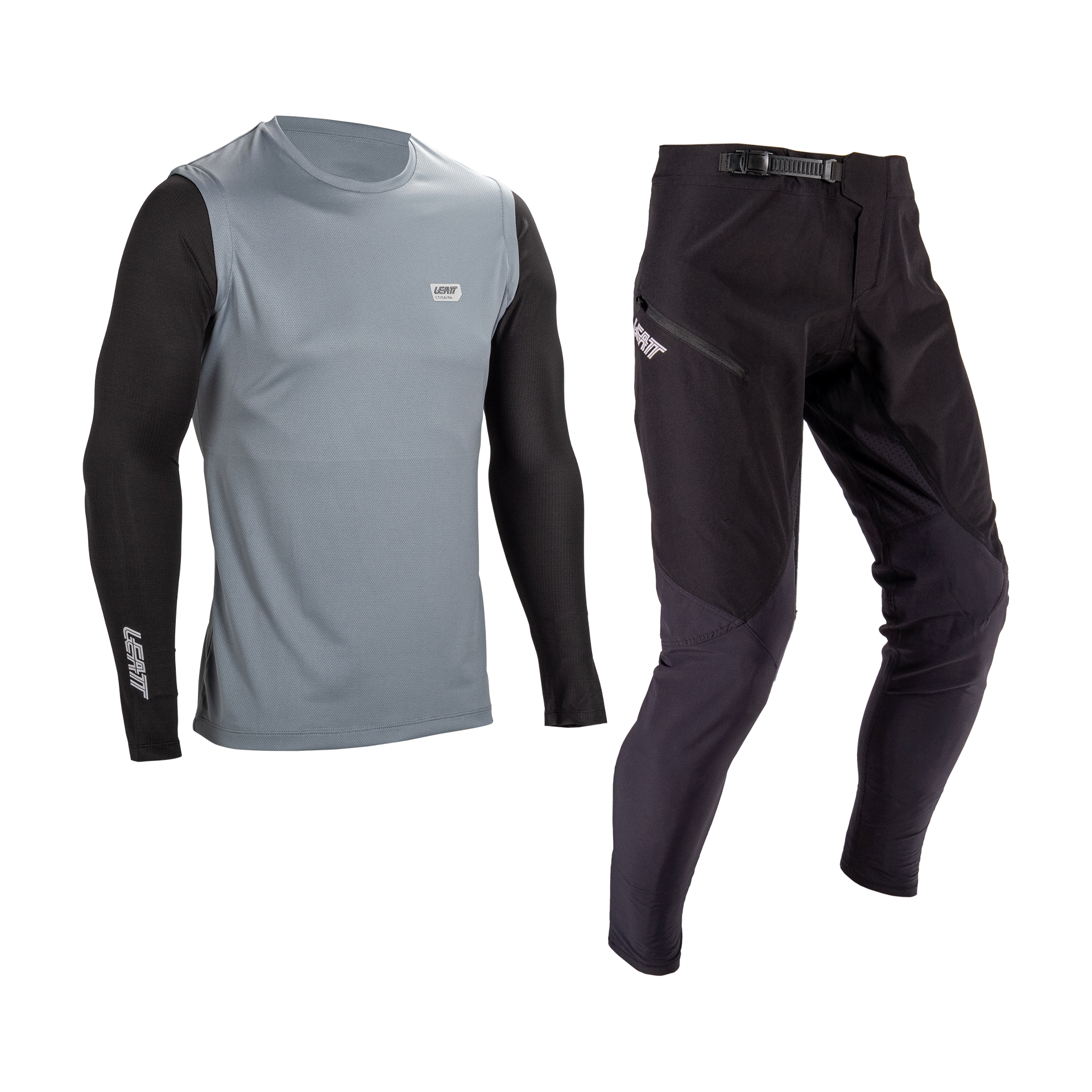 Leatt MTB 1.0 Ride Kit - 2XL - Titanium - Image 1