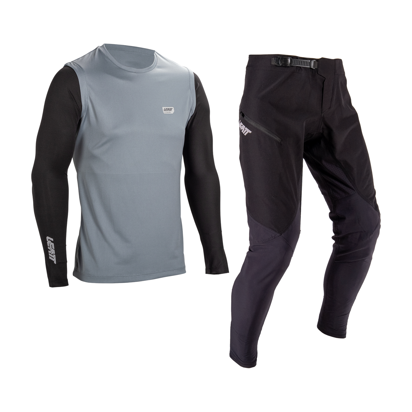 Leatt MTB 1.0 Ride Kit - L - Titanium - Image 1