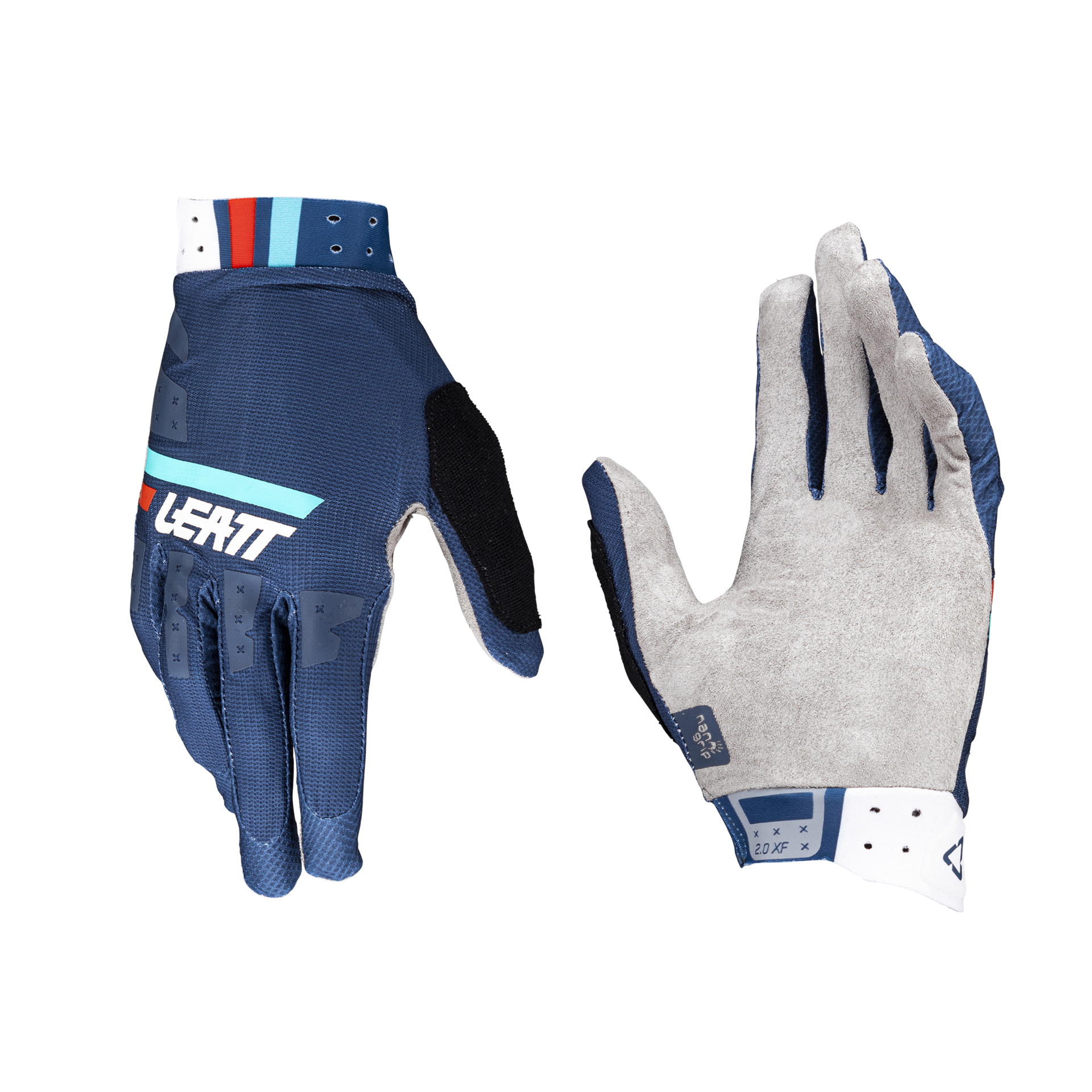 Leatt MTB 2.0 X-Flow Gloves - M - Denim - Image 1