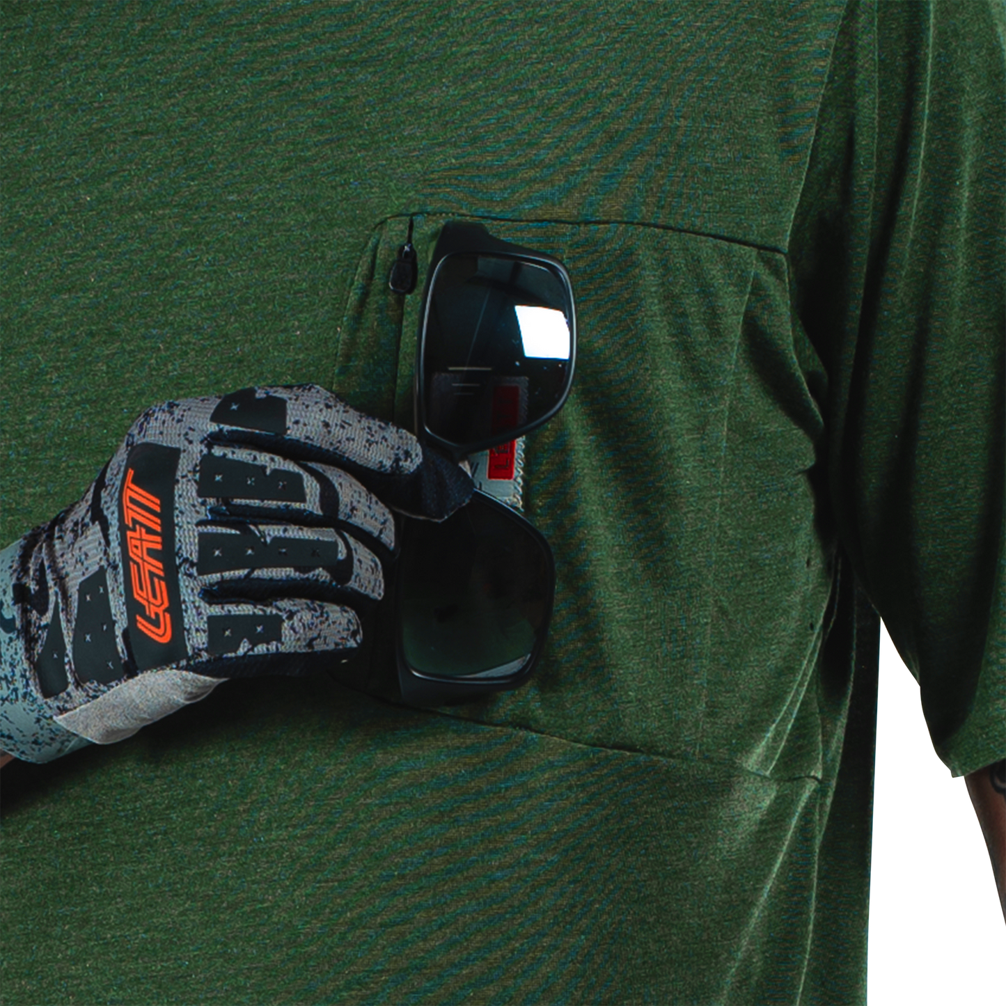 Leatt MTB All Mountain 2.0 Short Sleeve Jersey - S - Spinach - Image 7