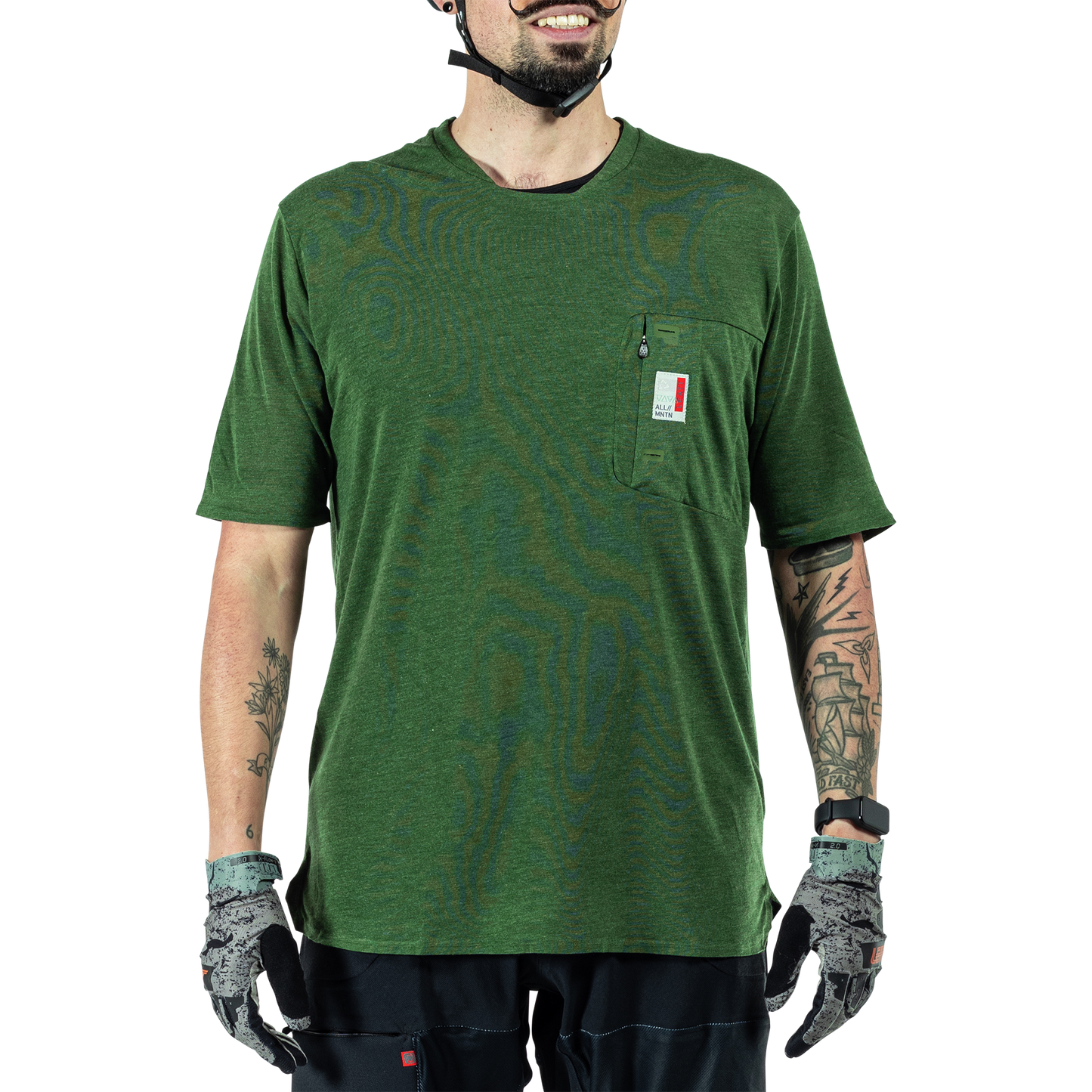 Leatt MTB All Mountain 2.0 Short Sleeve Jersey - XL - Spinach - Image 3