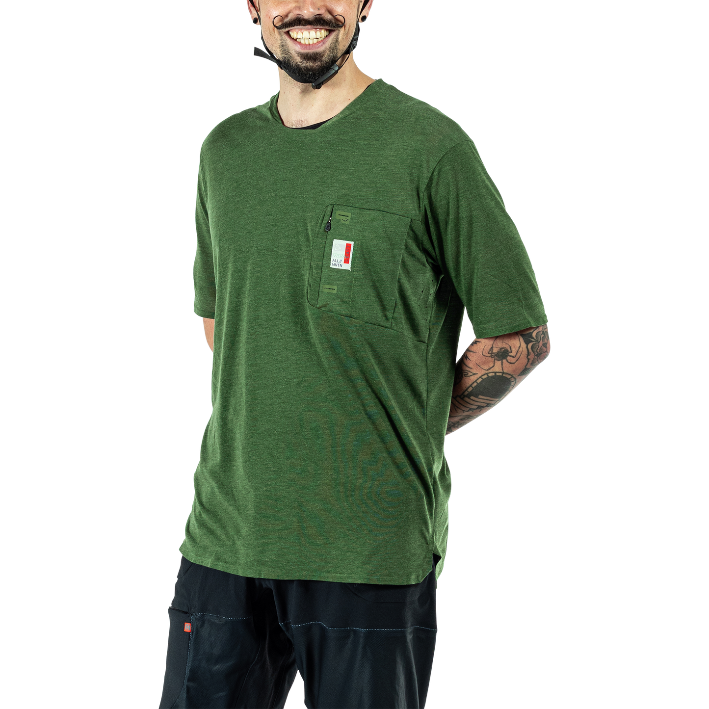 Leatt MTB All Mountain 2.0 Short Sleeve Jersey - XL - Spinach - Image 5
