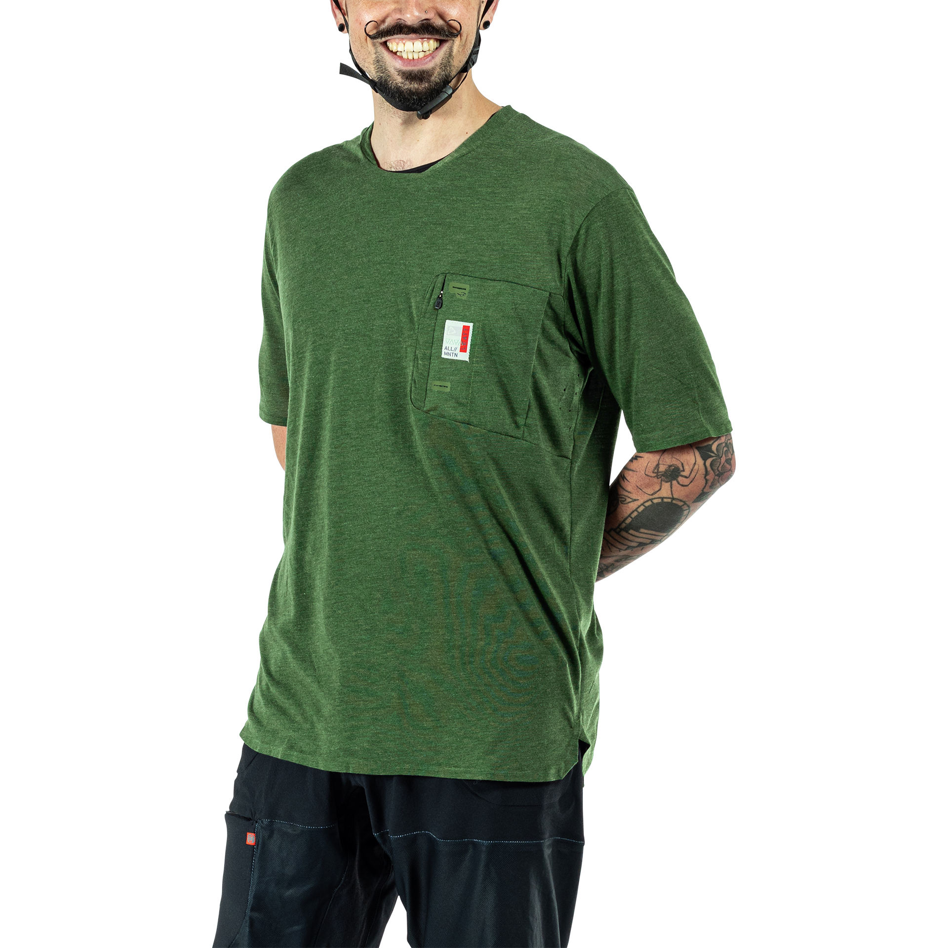 Leatt MTB All Mountain 2.0 Short Sleeve Jersey - XL - Spinach - Image 5