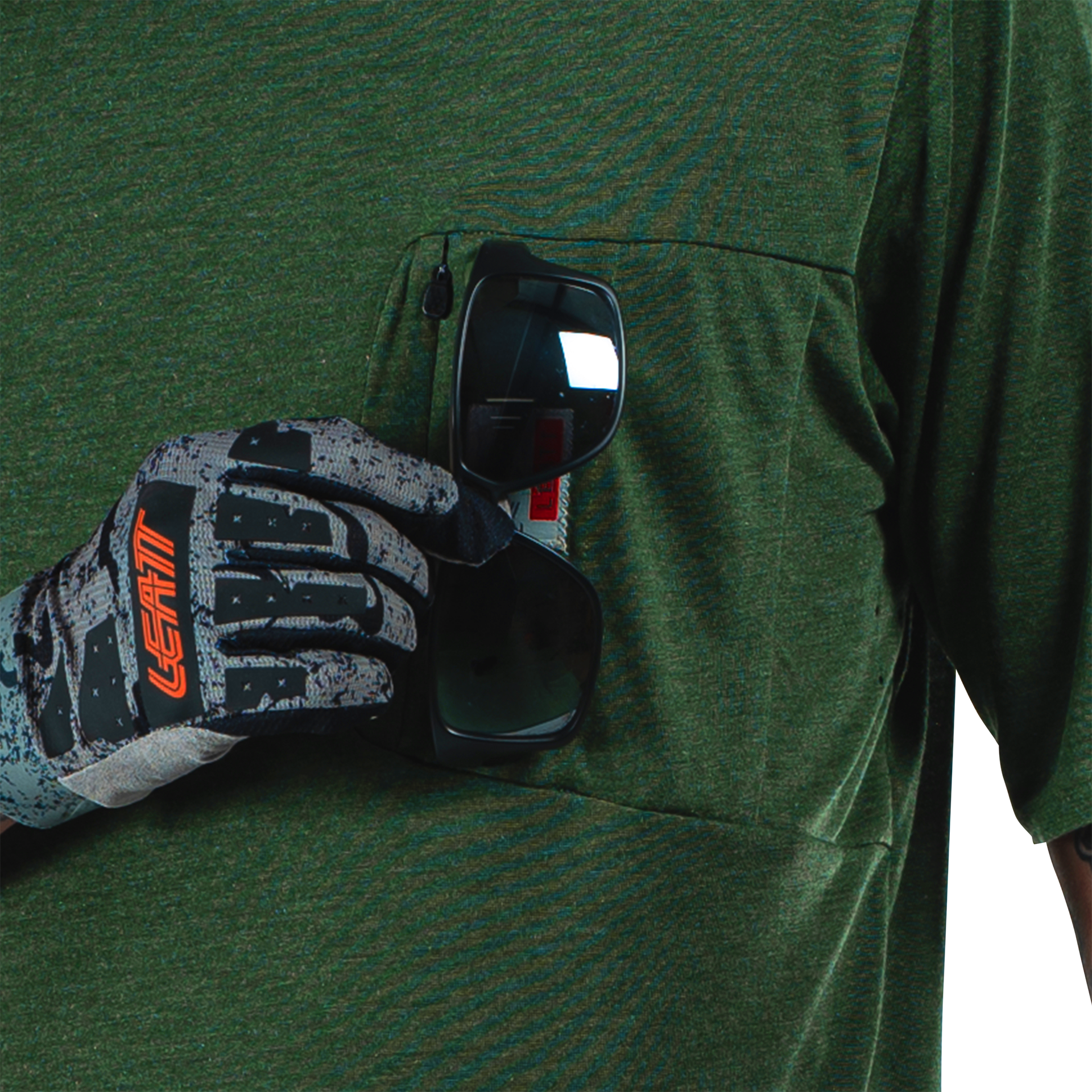 Leatt MTB All Mountain 2.0 Short Sleeve Jersey - XL - Spinach - Image 7