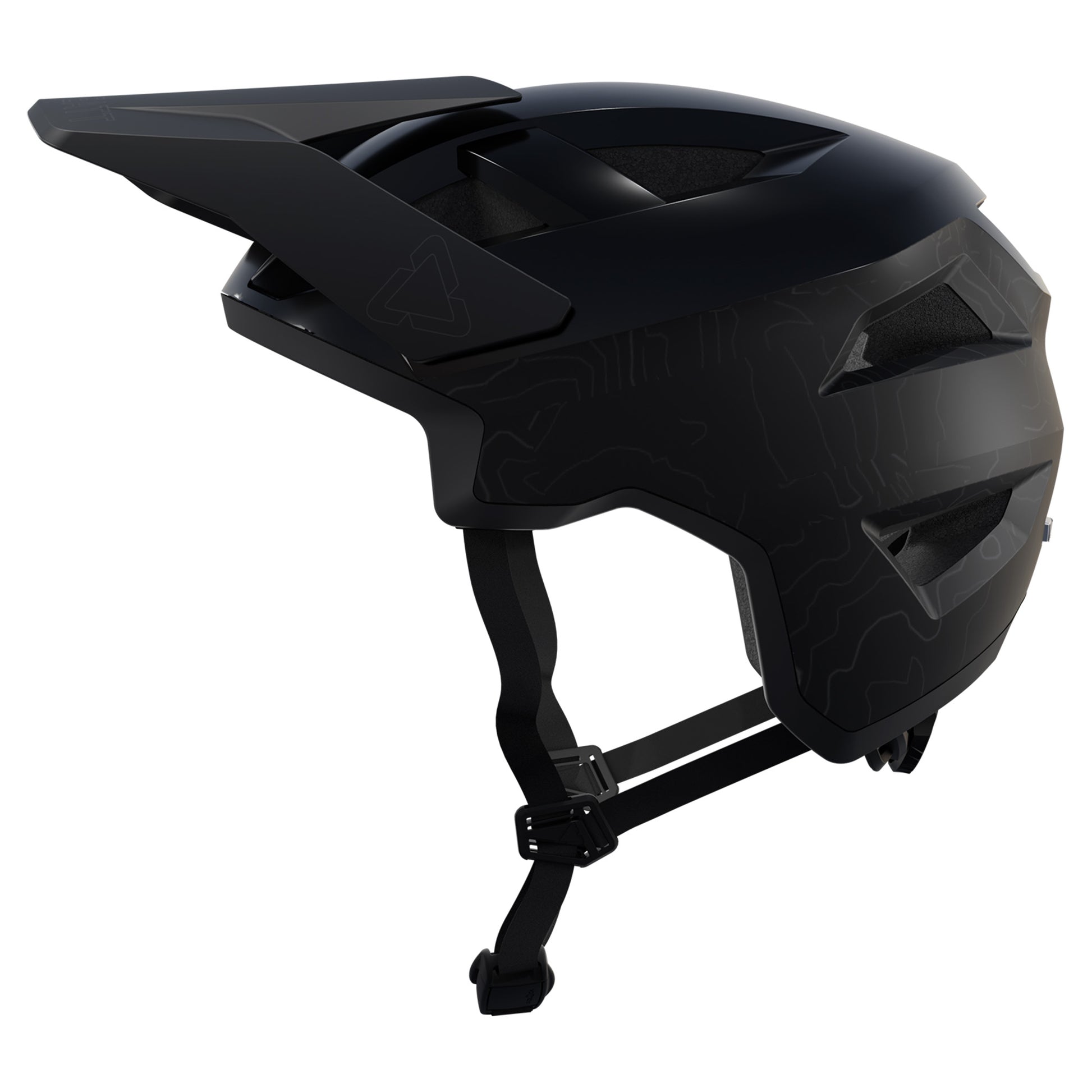 Leatt MTB All Mountain 3.0 Helmet - L - Stealth Black/Grey - Image 2