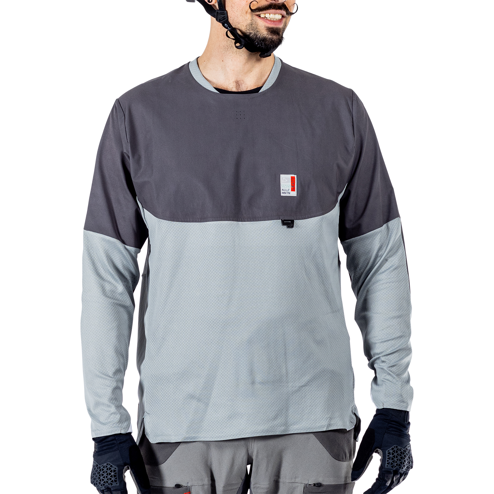 Leatt MTB All Mountain 4.0 Long Sleeve Jersey - S - Granite - Image 3