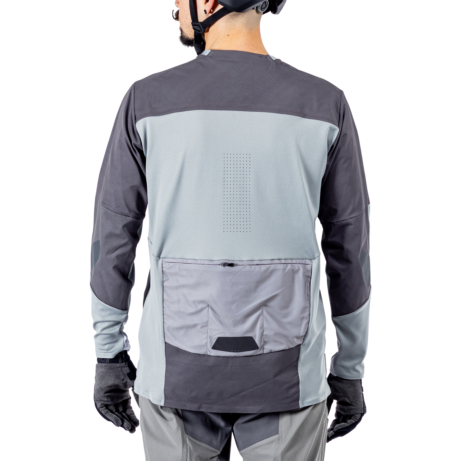 Leatt MTB All Mountain 4.0 Long Sleeve Jersey - S - Granite - Image 4