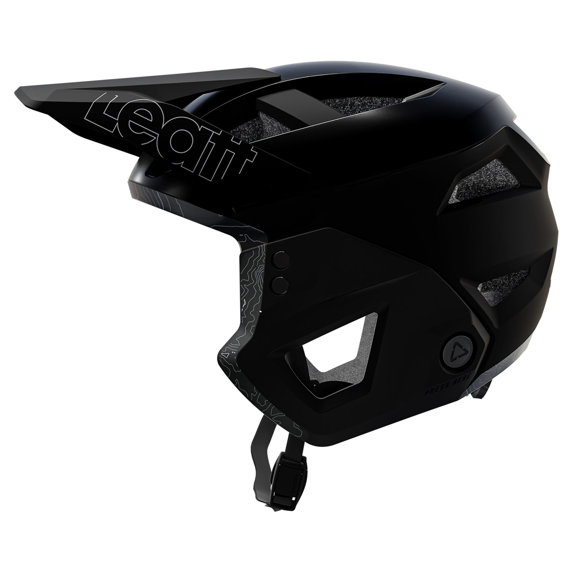 Leatt MTB Enduro 2.0 Helmet - L - Stealth Black/Grey - Image 7