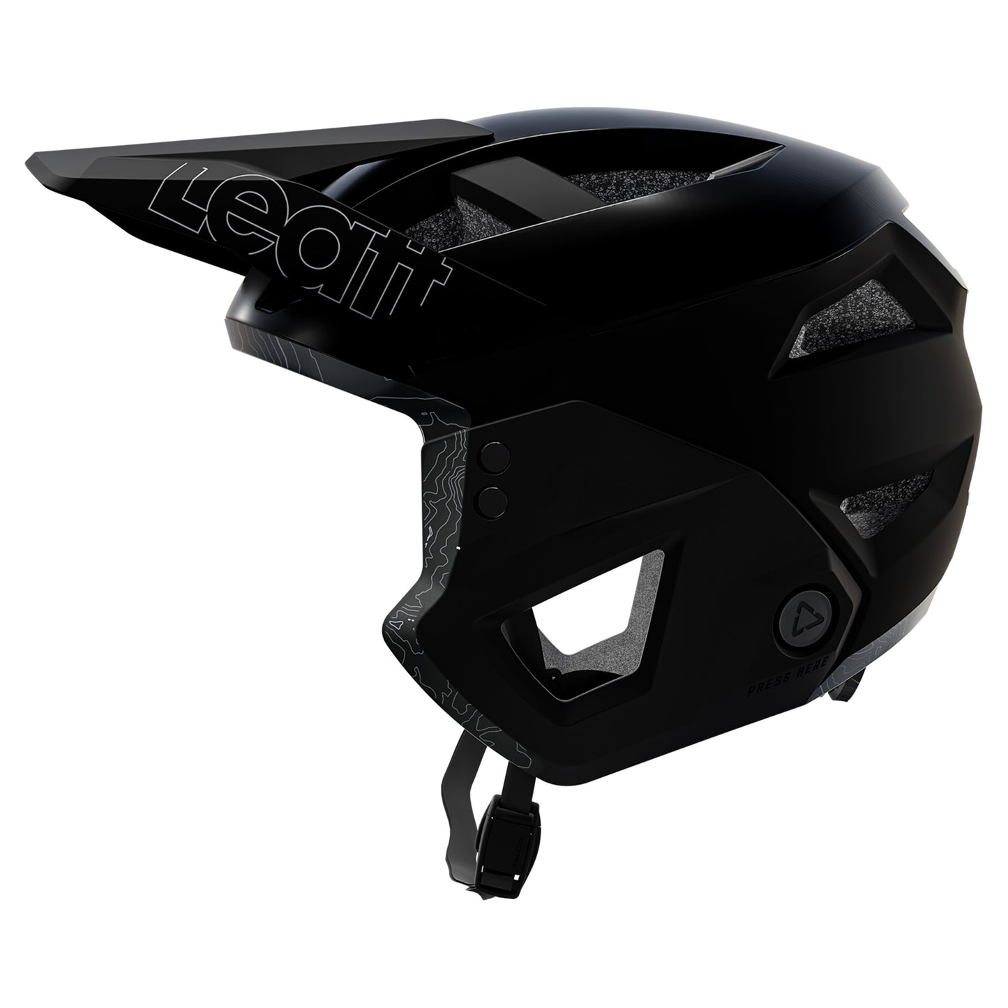 Leatt MTB Enduro 2.0 Helmet - M - Stealth Black/Grey - Image 7