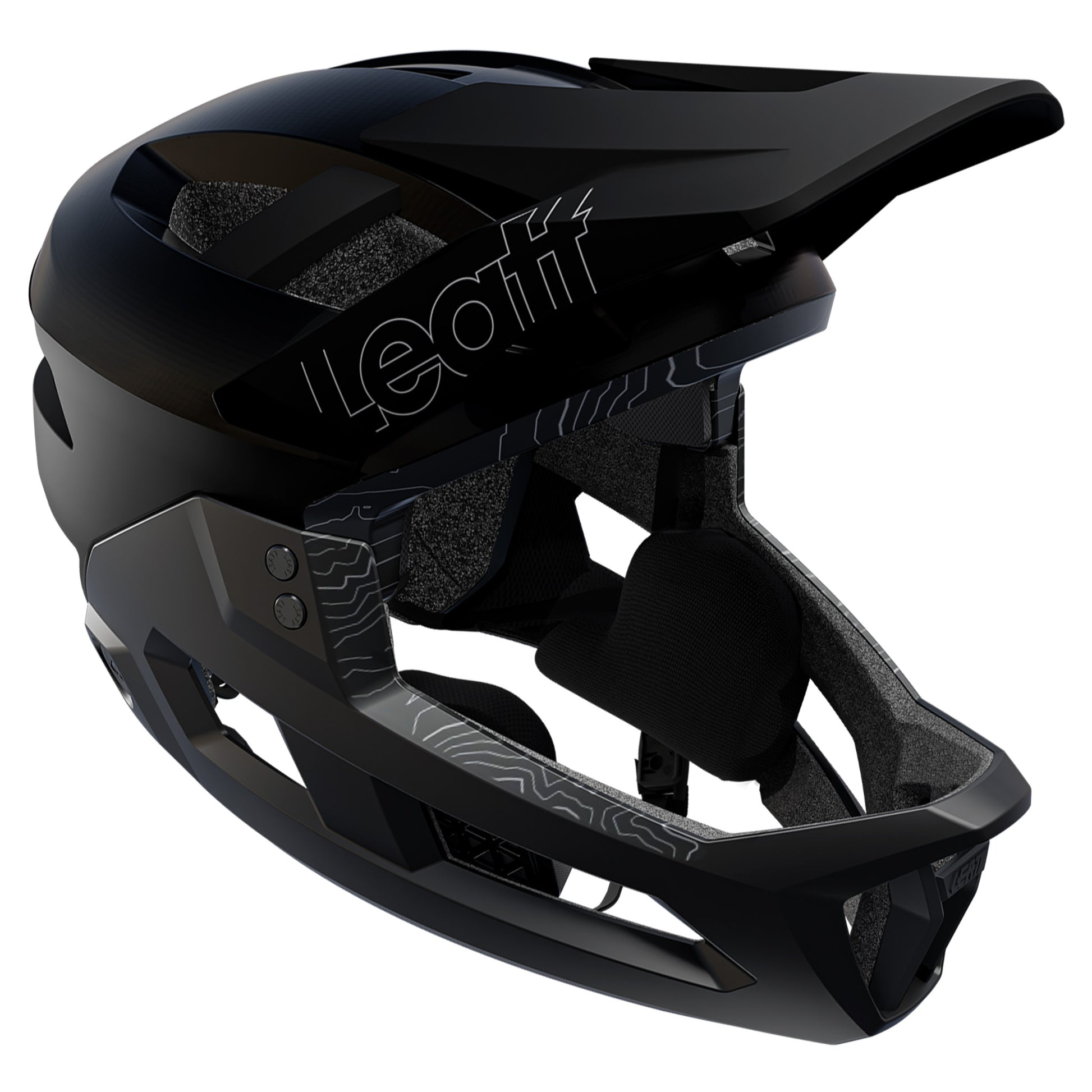 Leatt MTB Enduro 2.0 Helmet - S - Stealth Black/Grey - Image 3