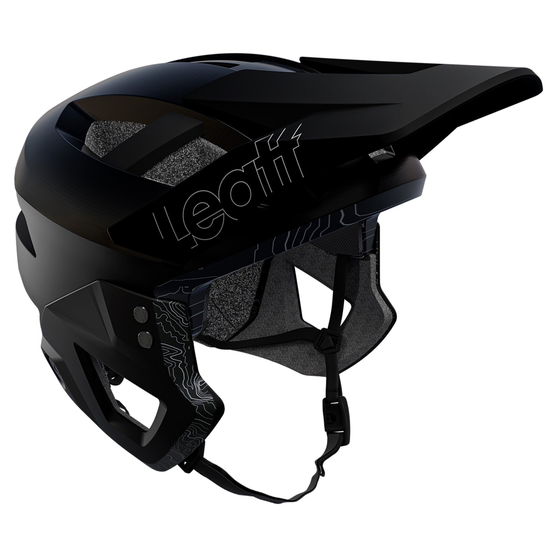 Leatt MTB Enduro 2.0 Helmet - S - Stealth Black/Grey - Image 4