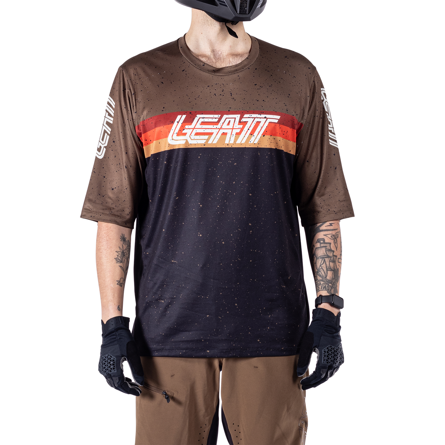 Leatt MTB Enduro 3.0 Short Sleeve Jersey - L - Black - Image 3