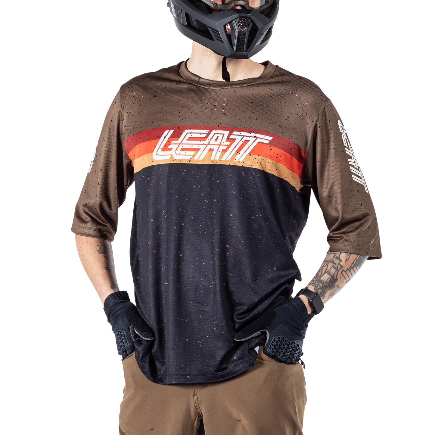 Leatt MTB Enduro 3.0 Short Sleeve Jersey - M - Black - Image 7