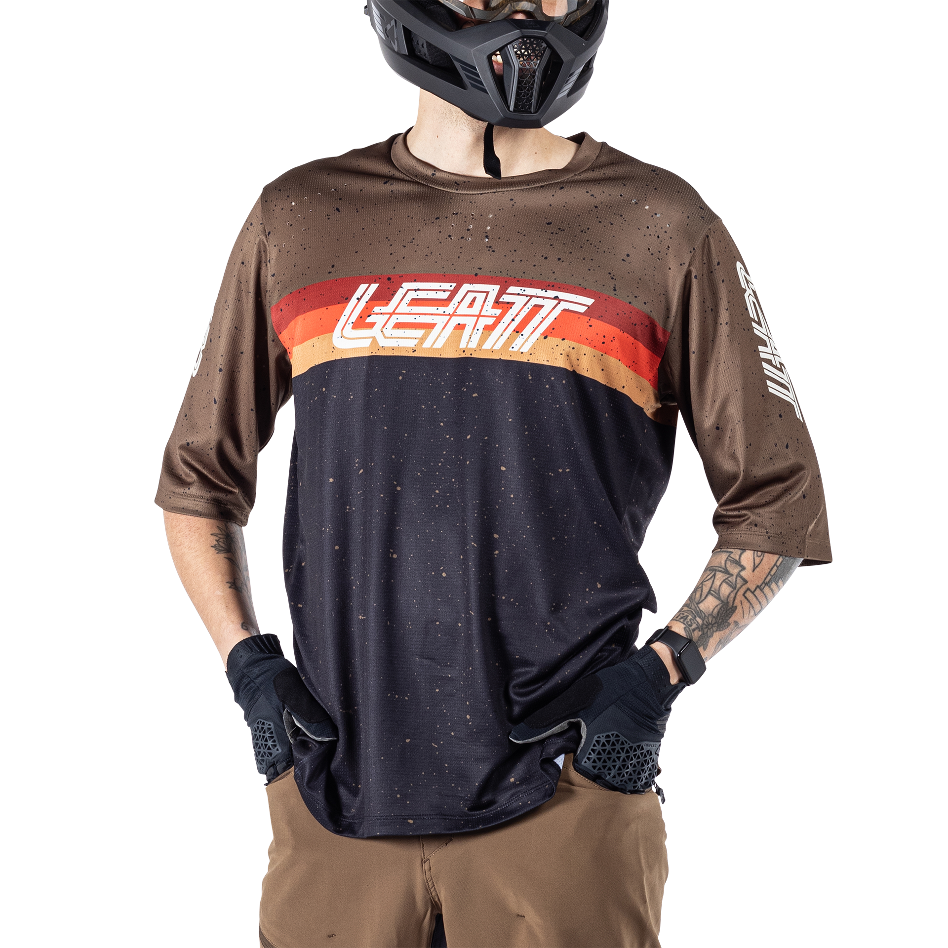 Leatt MTB Enduro 3.0 Short Sleeve Jersey - XL - Black - Image 7