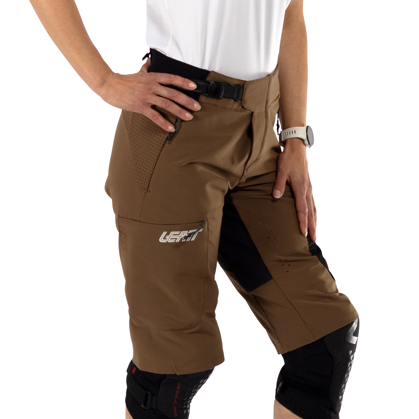 Leatt MTB Enduro 3.0 Women's Shorts - Women's M - Loam - Image 5