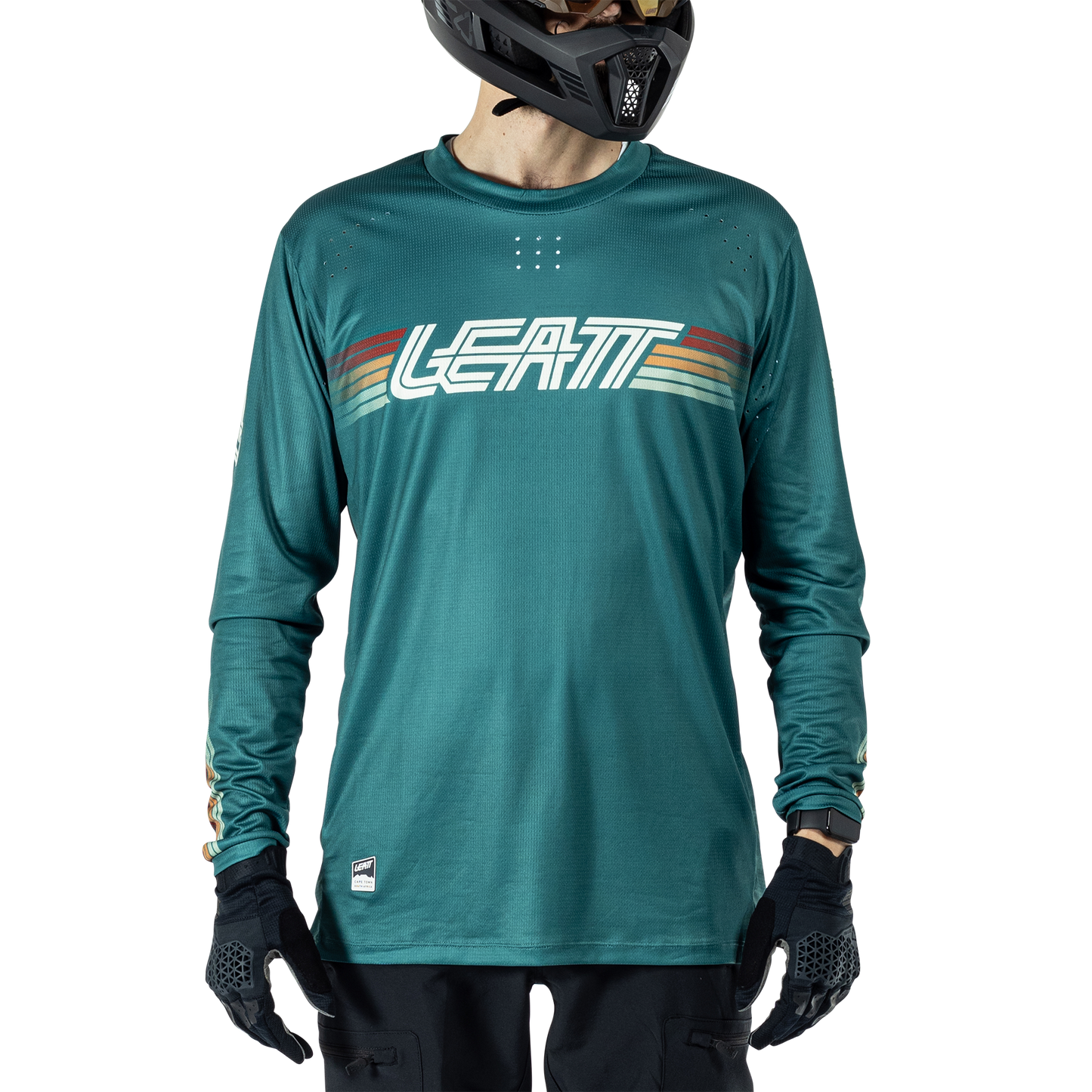 Leatt MTB Enduro 4.0 Long Sleeve Jersey - M - Teal - Image 3