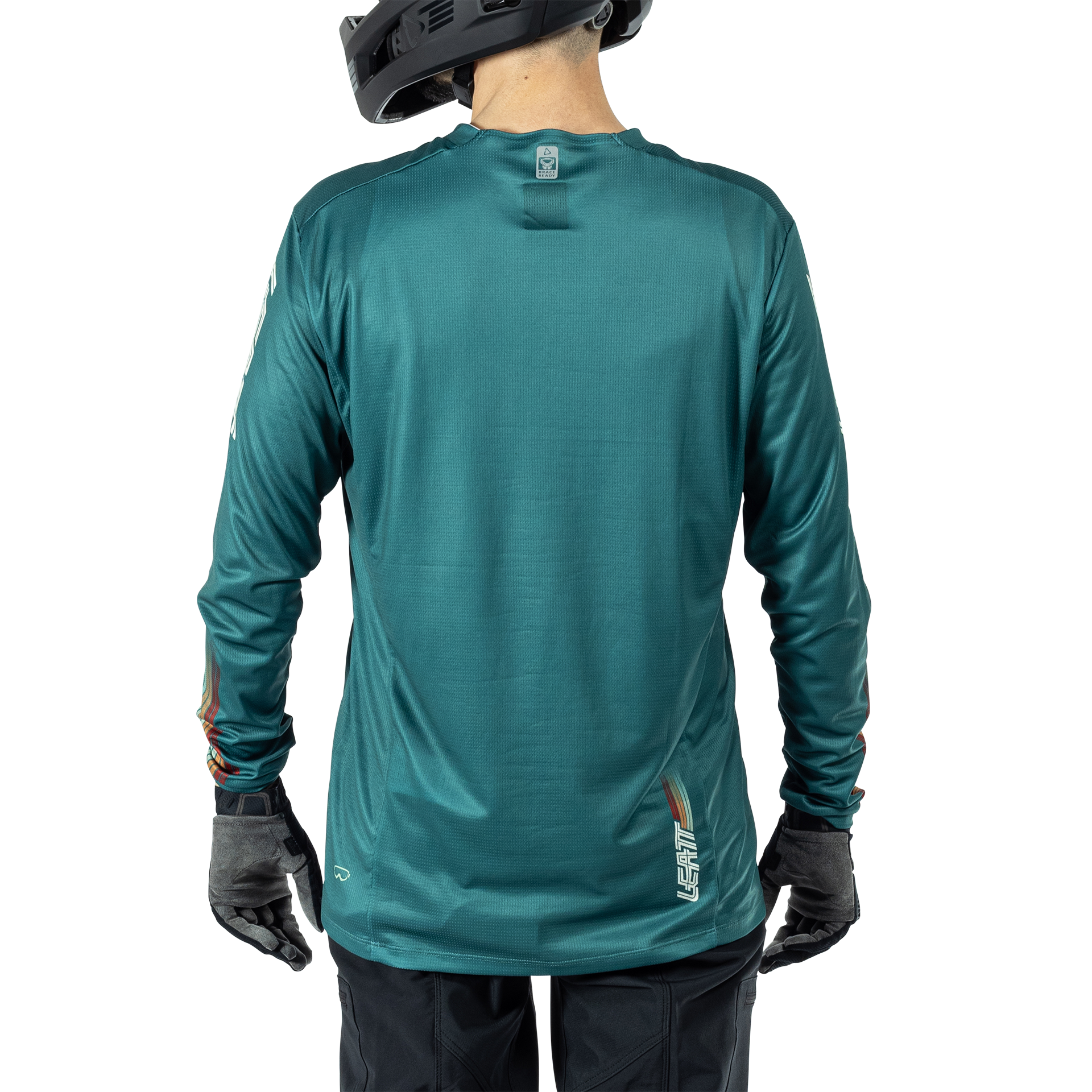Leatt MTB Enduro 4.0 Long Sleeve Jersey - M - Teal - Image 4