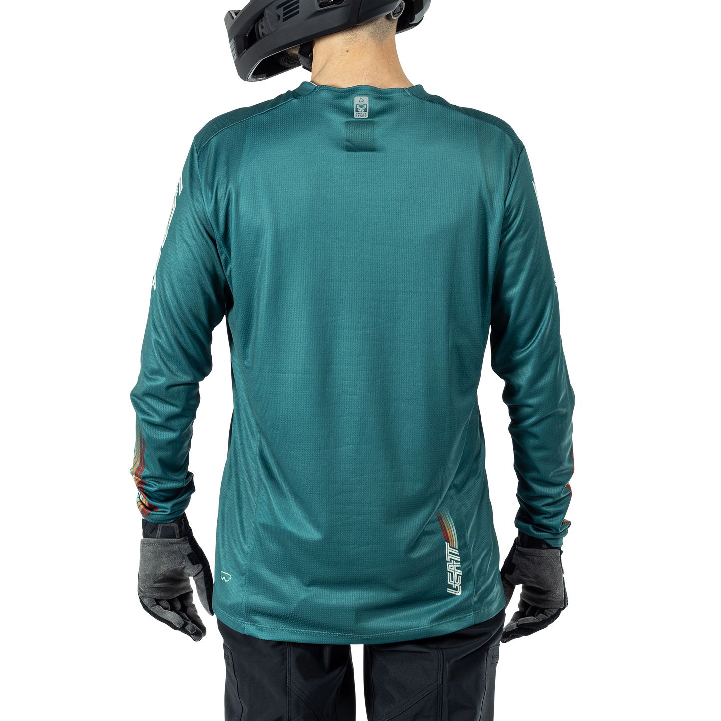 Leatt MTB Enduro 4.0 Long Sleeve Jersey - S - Teal - Image 4