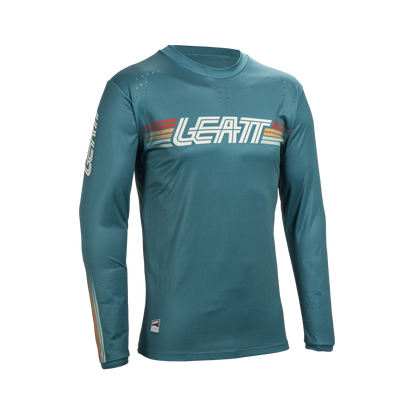 Leatt MTB Enduro 4.0 Long Sleeve Jersey - XL - Teal - Image 1