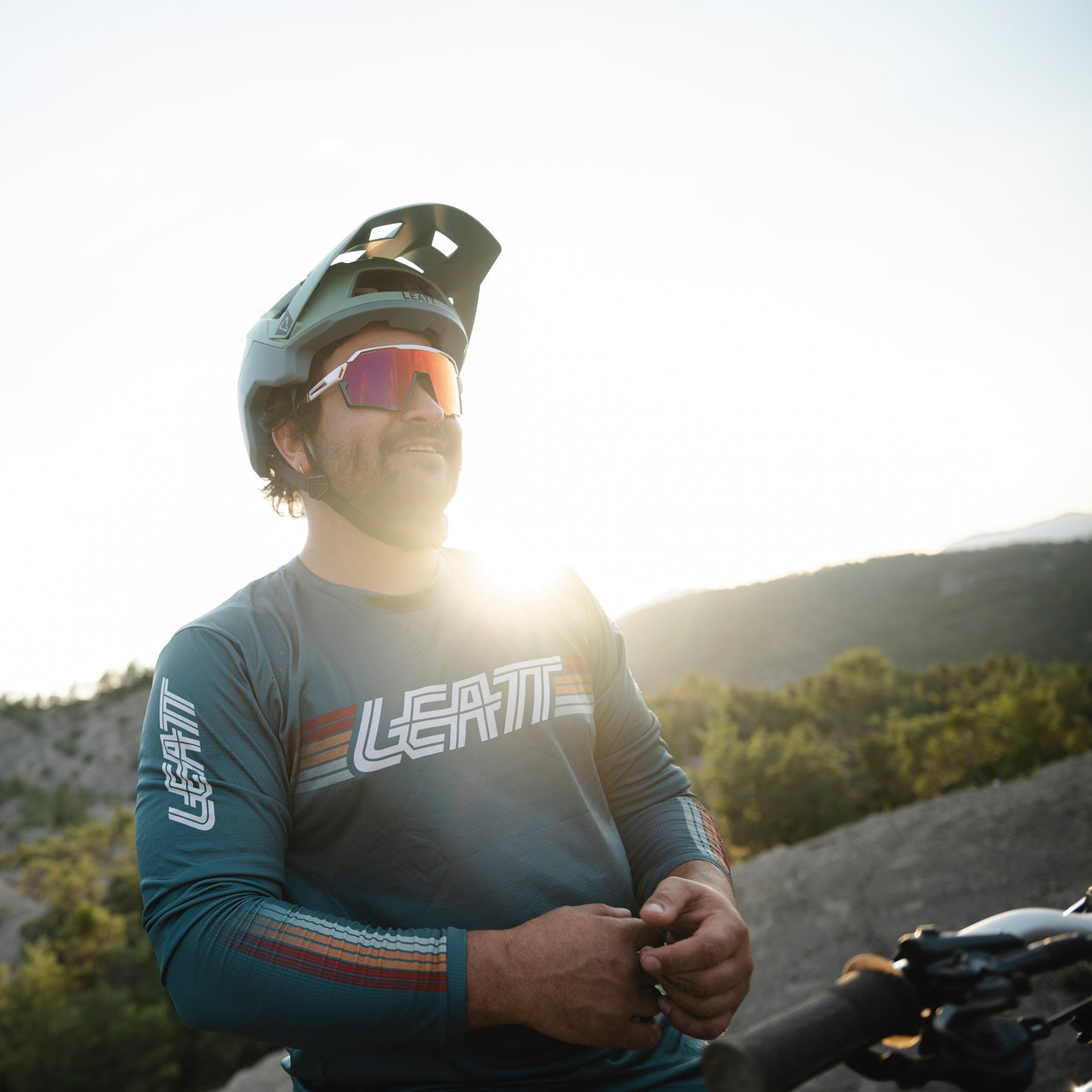 Leatt MTB Enduro 4.0 Long Sleeve Jersey - XL - Teal - Image 10