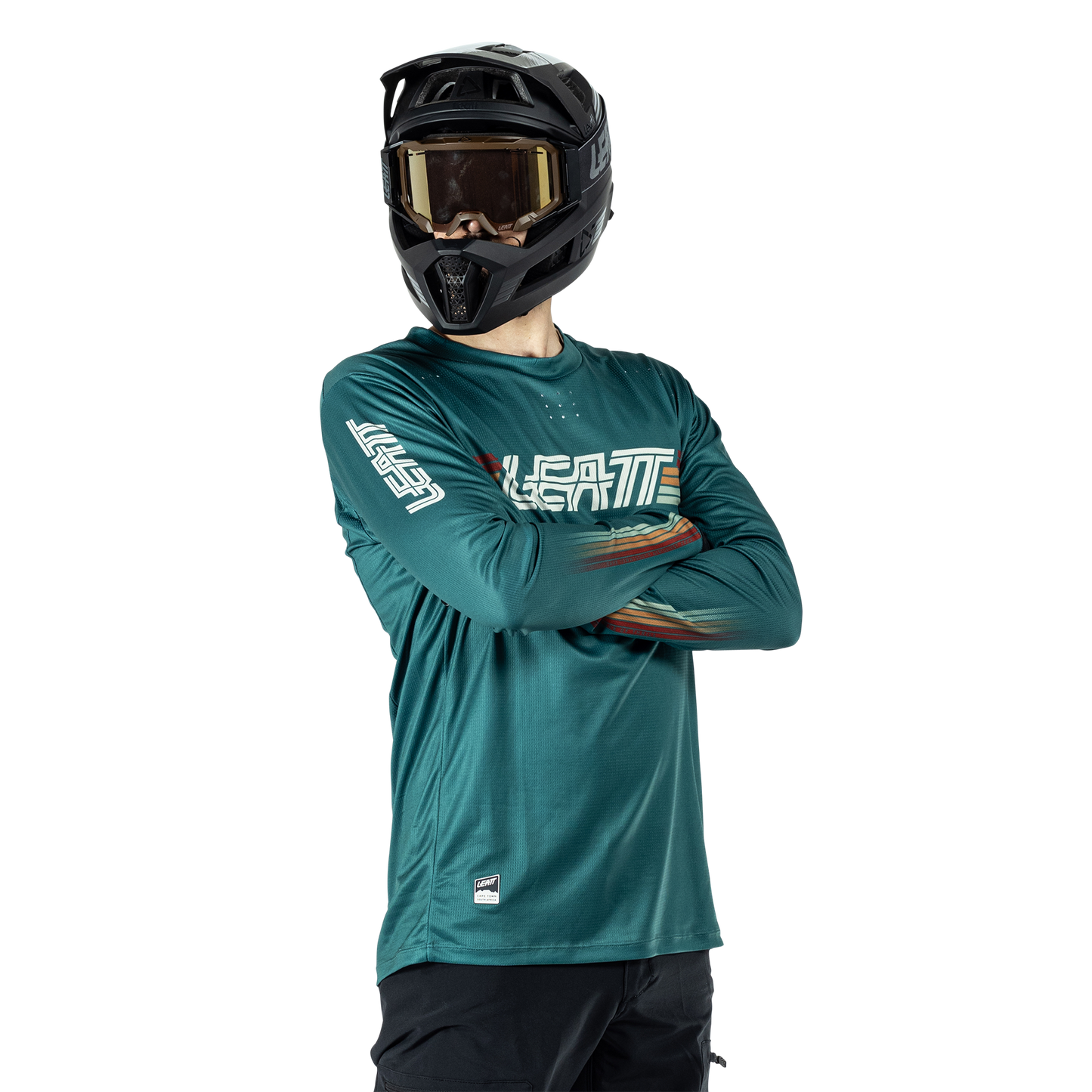 Leatt MTB Enduro 4.0 Long Sleeve Jersey - XL - Teal - Image 5