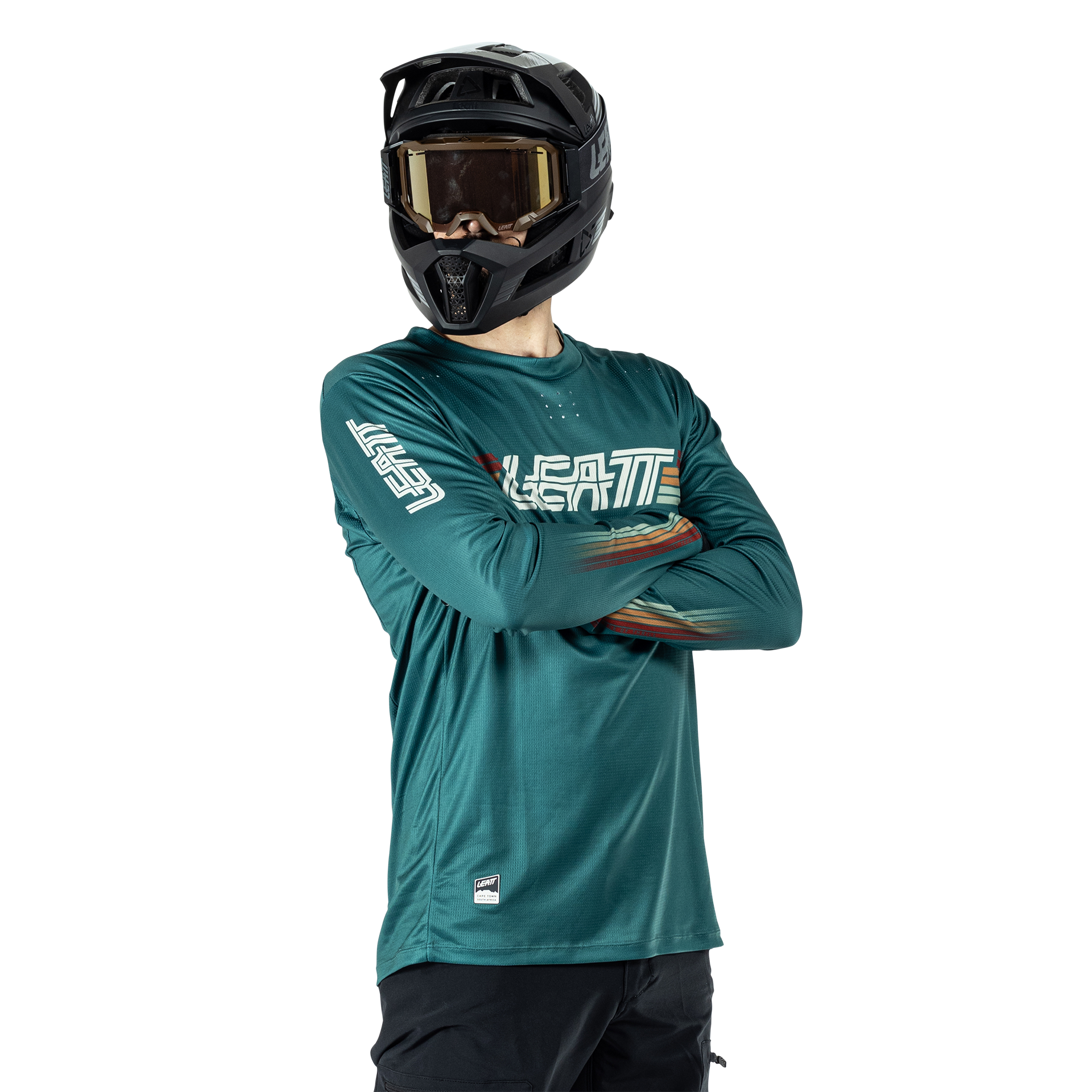 Leatt MTB Enduro 4.0 Long Sleeve Jersey - XL - Teal - Image 5
