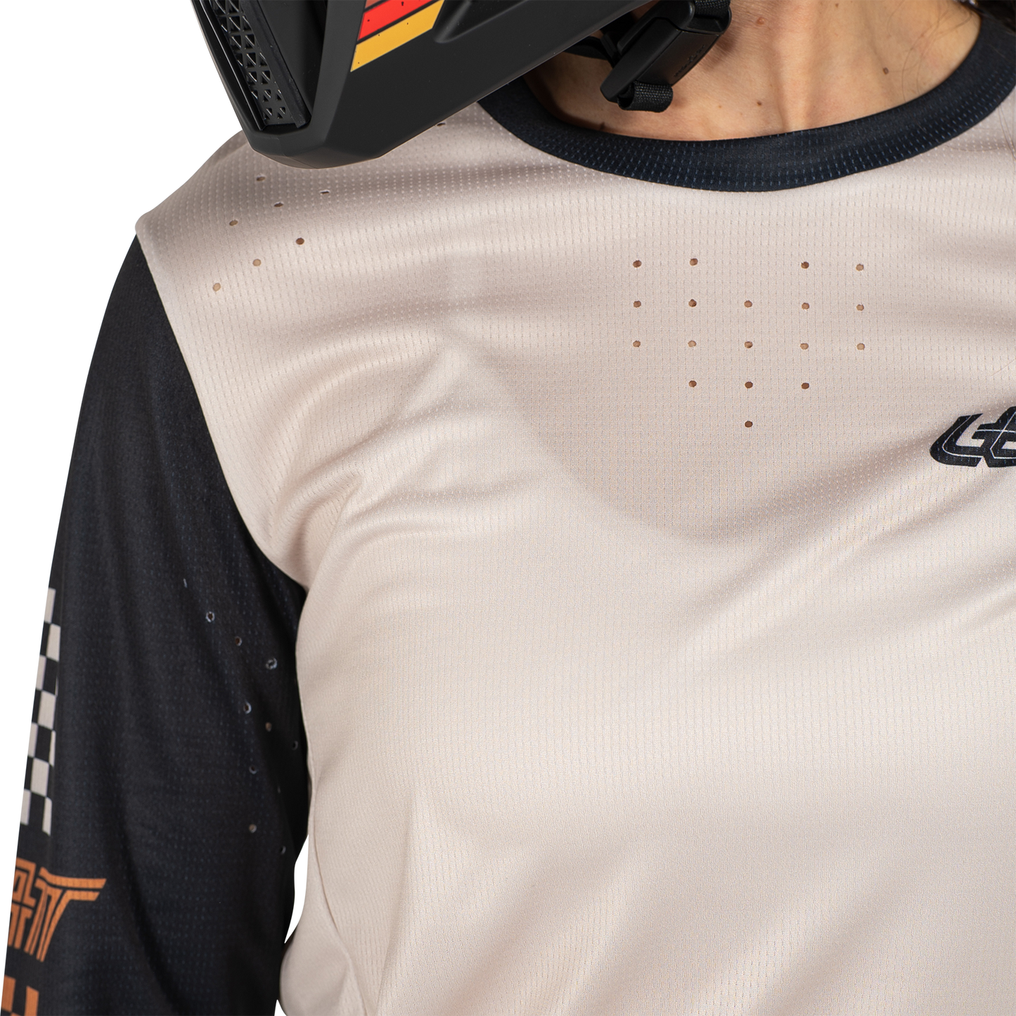 Leatt MTB Enduro 4.0 Women's Long Sleeve Jersey - Women's L - Cream - Image 7