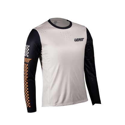 Leatt MTB Enduro 4.0 Women's Long Sleeve Jersey - Women's M - Cream - Image 1