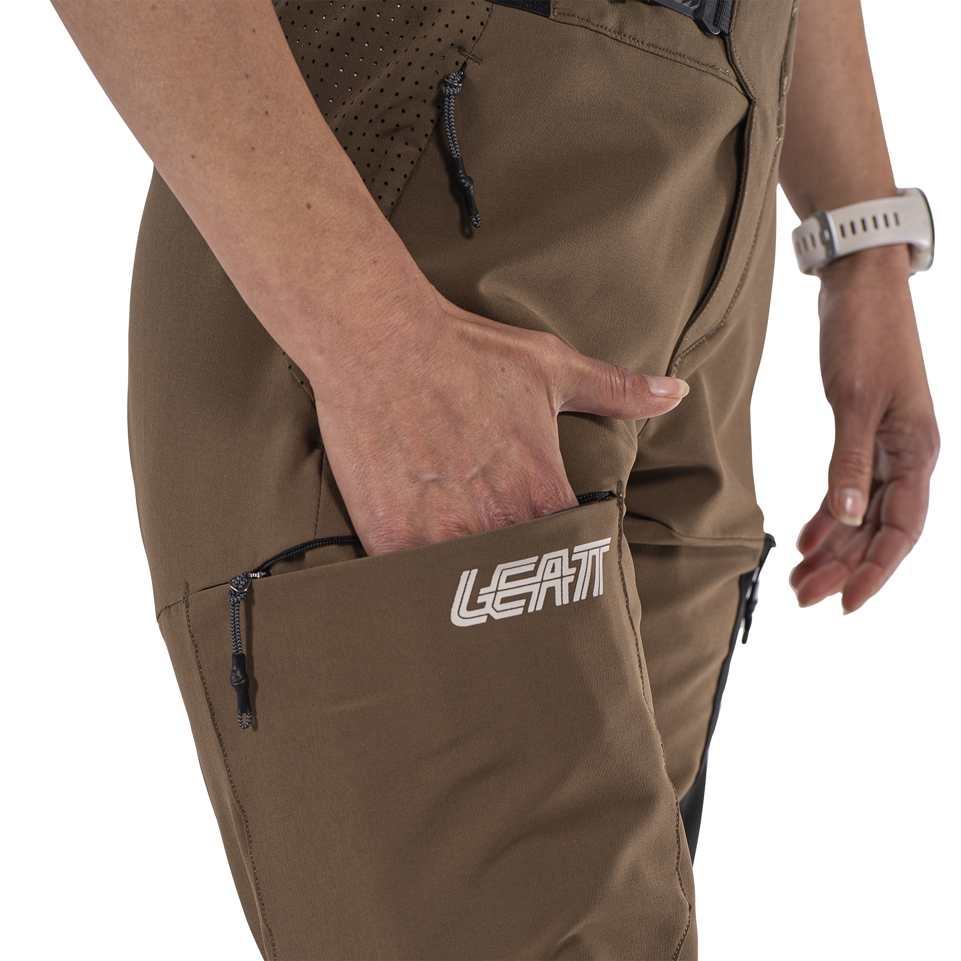 Leatt MTB Enduro 4.0 Women's Pants - L-34 - Loam - Image 7