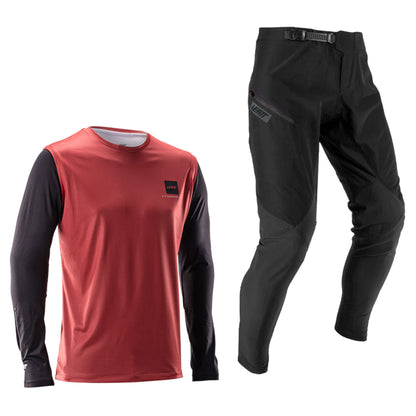 Leatt MTB Gravity 1.0 Ride Kit - 2XL - Dusty Red - Image 1