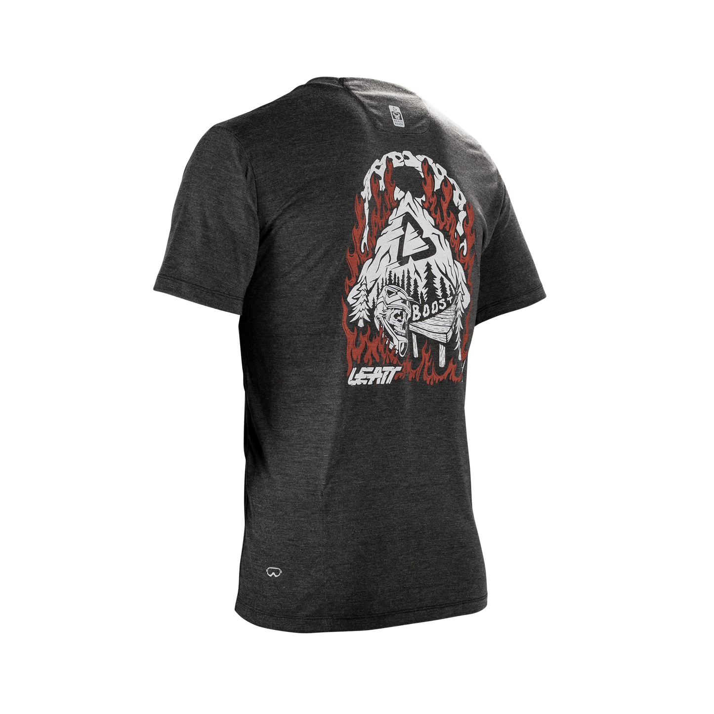 Leatt MTB Gravity 1.0 Short Sleeve Jersey - 2XL - Black - Image 2