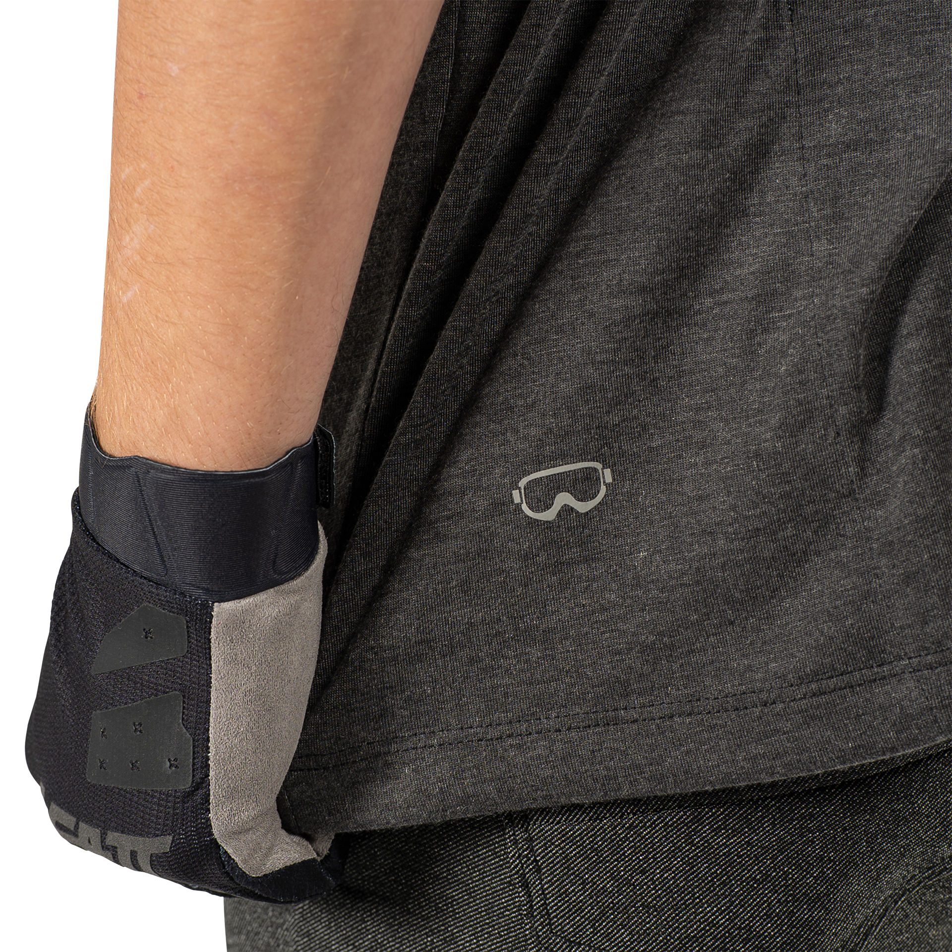 Leatt MTB Gravity 1.0 Short Sleeve Jersey - 2XL - Black - Image 7