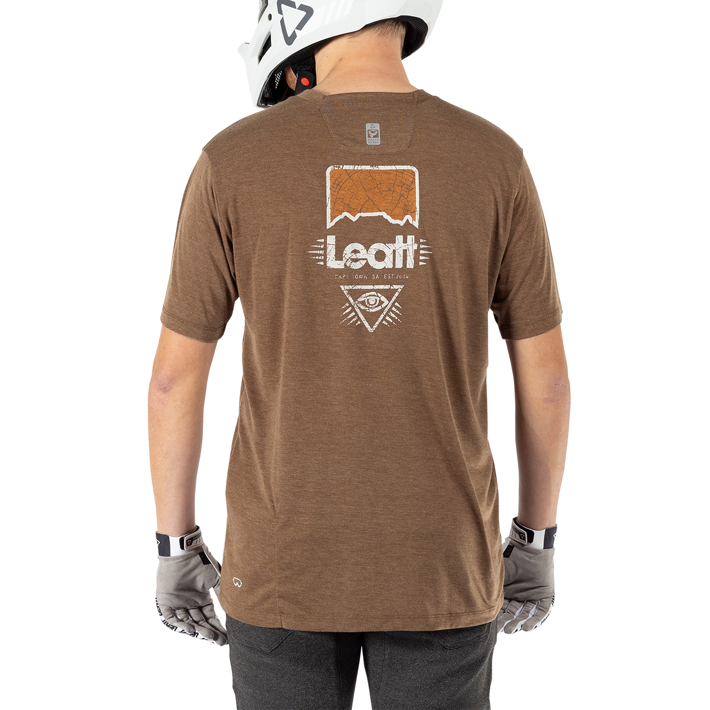 Leatt MTB Gravity 1.0 Short Sleeve Jersey - 2XL - Loam - Image 4