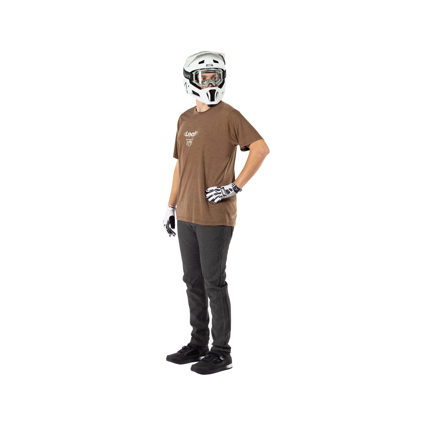 Leatt MTB Gravity 1.0 Short Sleeve Jersey - 2XL - Loam - Image 5
