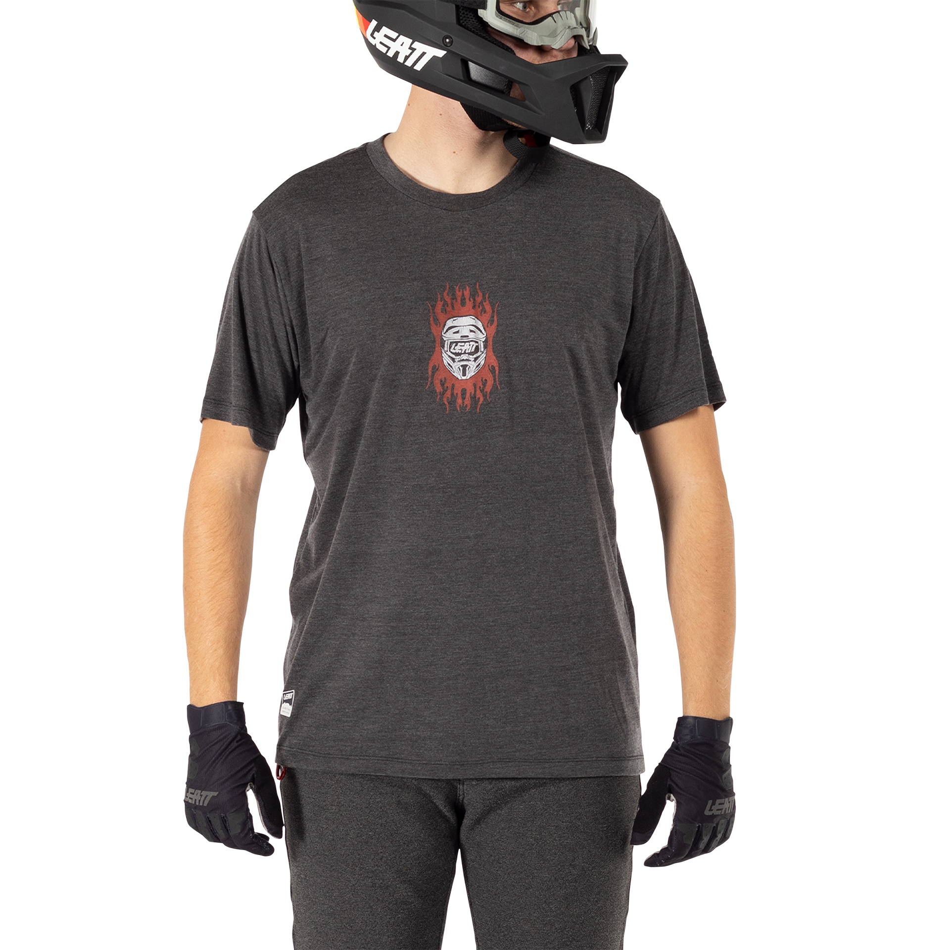 Leatt MTB Gravity 1.0 Short Sleeve Jersey - L - Black - Image 3