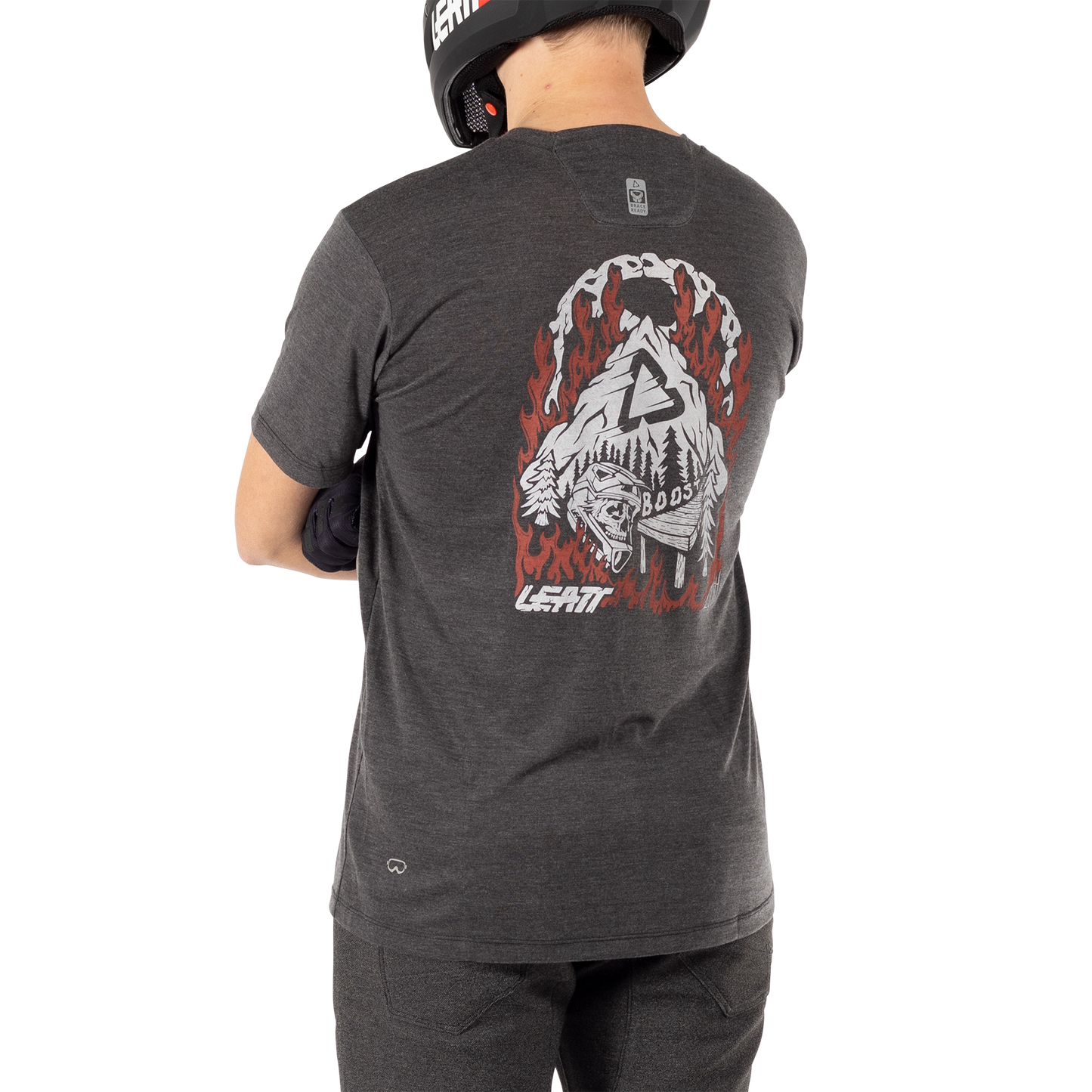 Leatt MTB Gravity 1.0 Short Sleeve Jersey - L - Black - Image 5