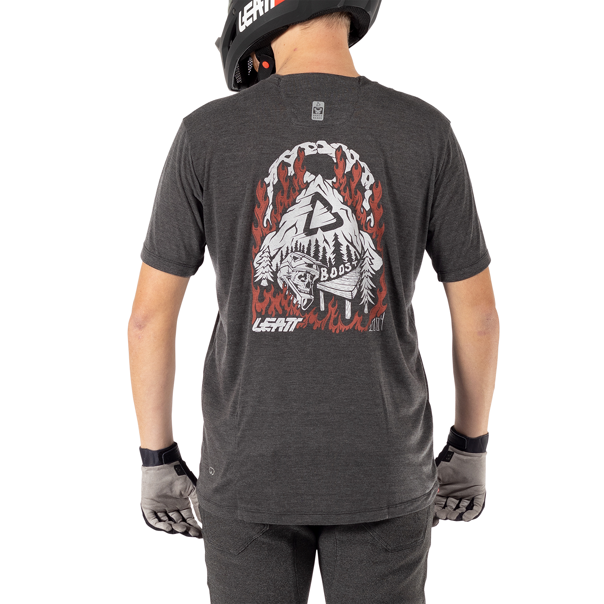 Leatt MTB Gravity 1.0 Short Sleeve Jersey - M - Black - Image 4