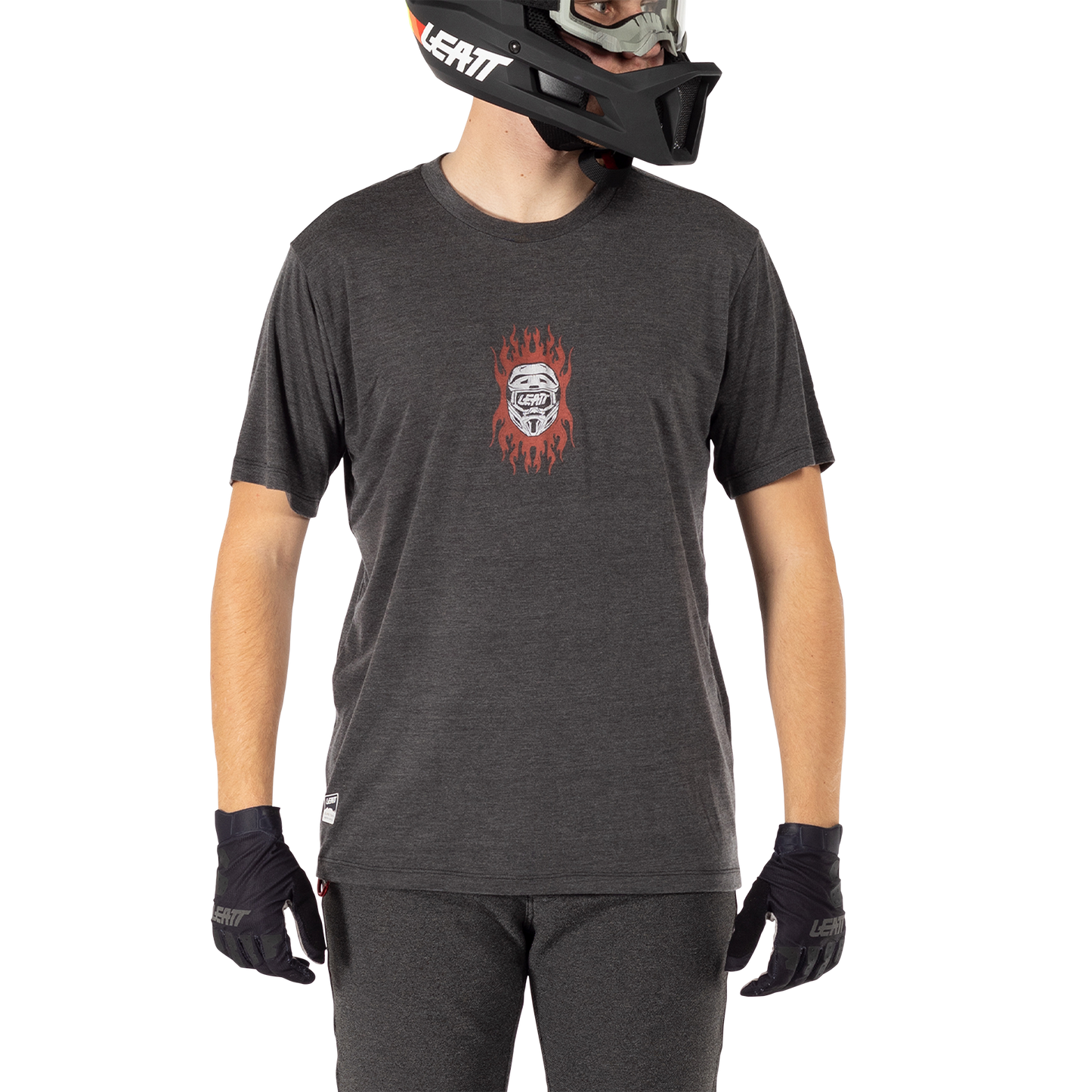 Leatt MTB Gravity 1.0 Short Sleeve Jersey - S - Black - Image 3