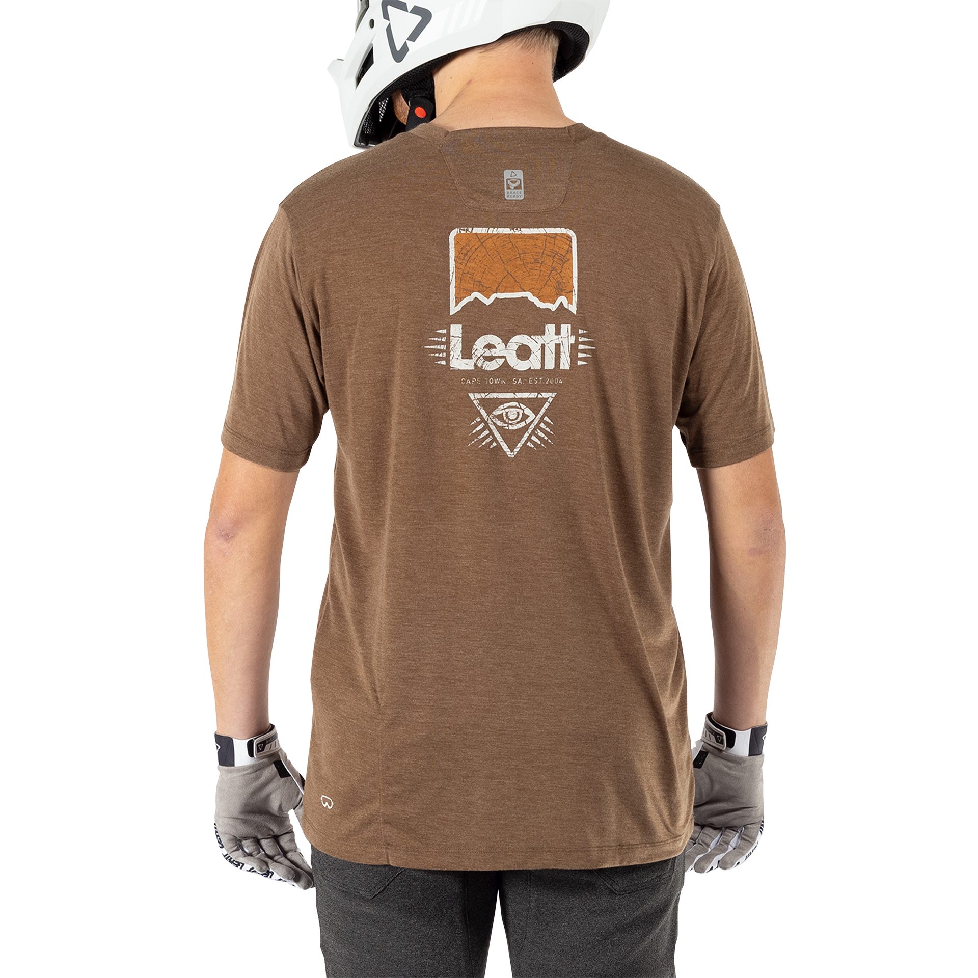 Leatt MTB Gravity 1.0 Short Sleeve Jersey - S - Loam - Image 4