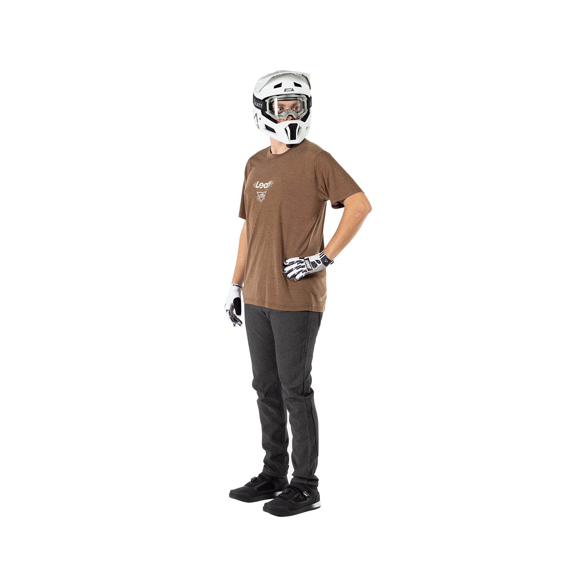Leatt MTB Gravity 1.0 Short Sleeve Jersey - S - Loam - Image 5