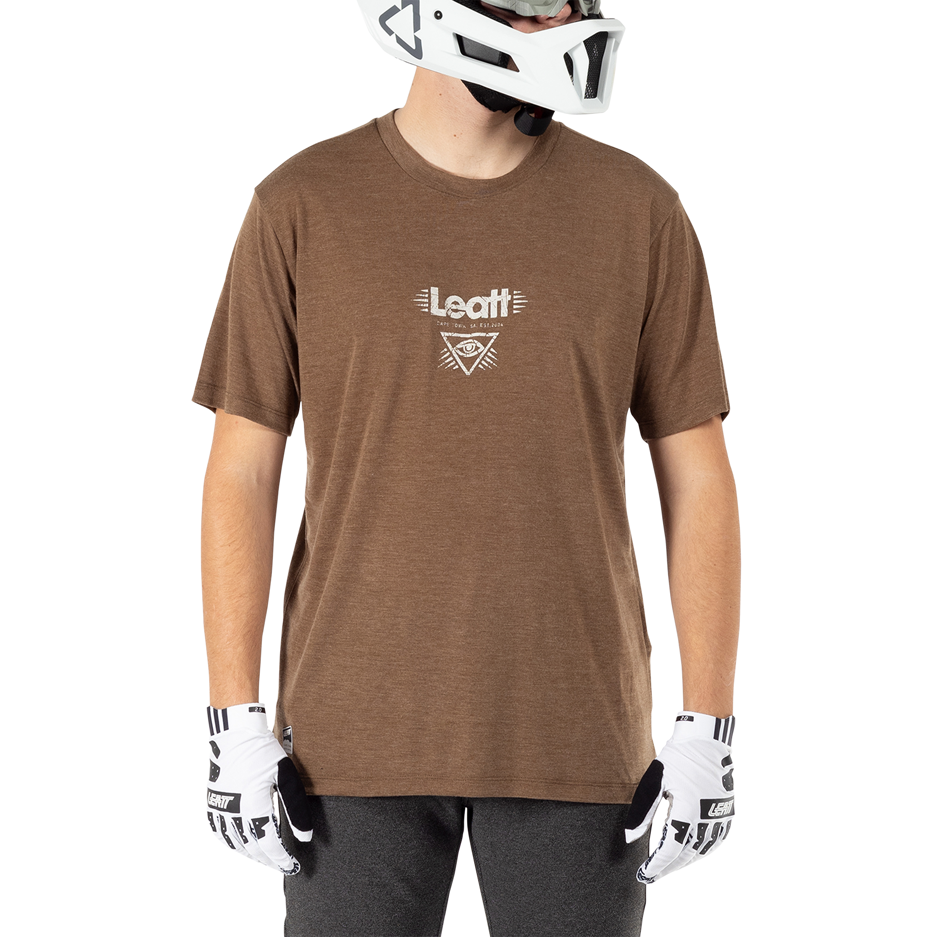 Leatt MTB Gravity 1.0 Short Sleeve Jersey - XL - Loam - Image 3