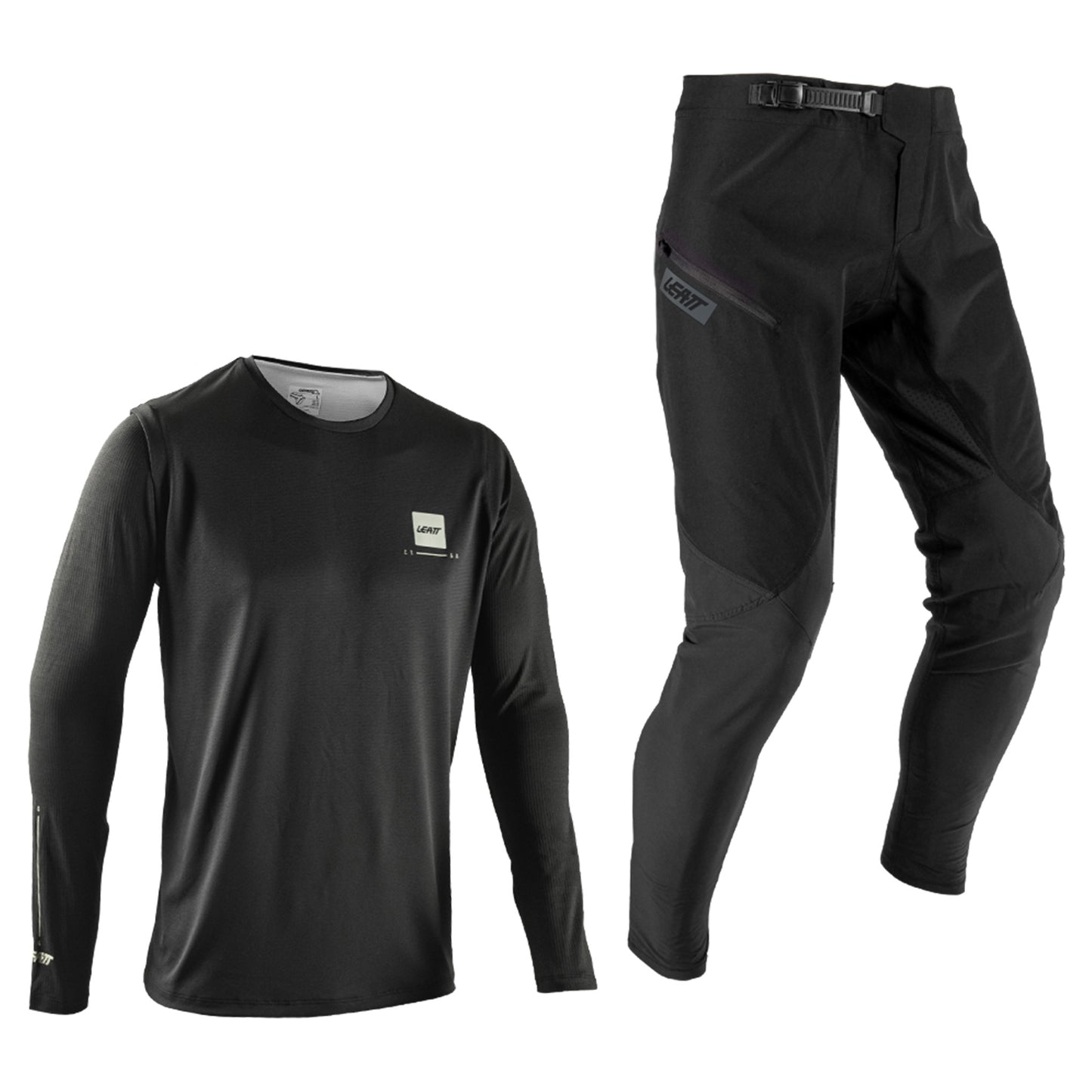 Leatt MTB Gravity 1.0 Youth Ride Kit - M - Black - Image 1