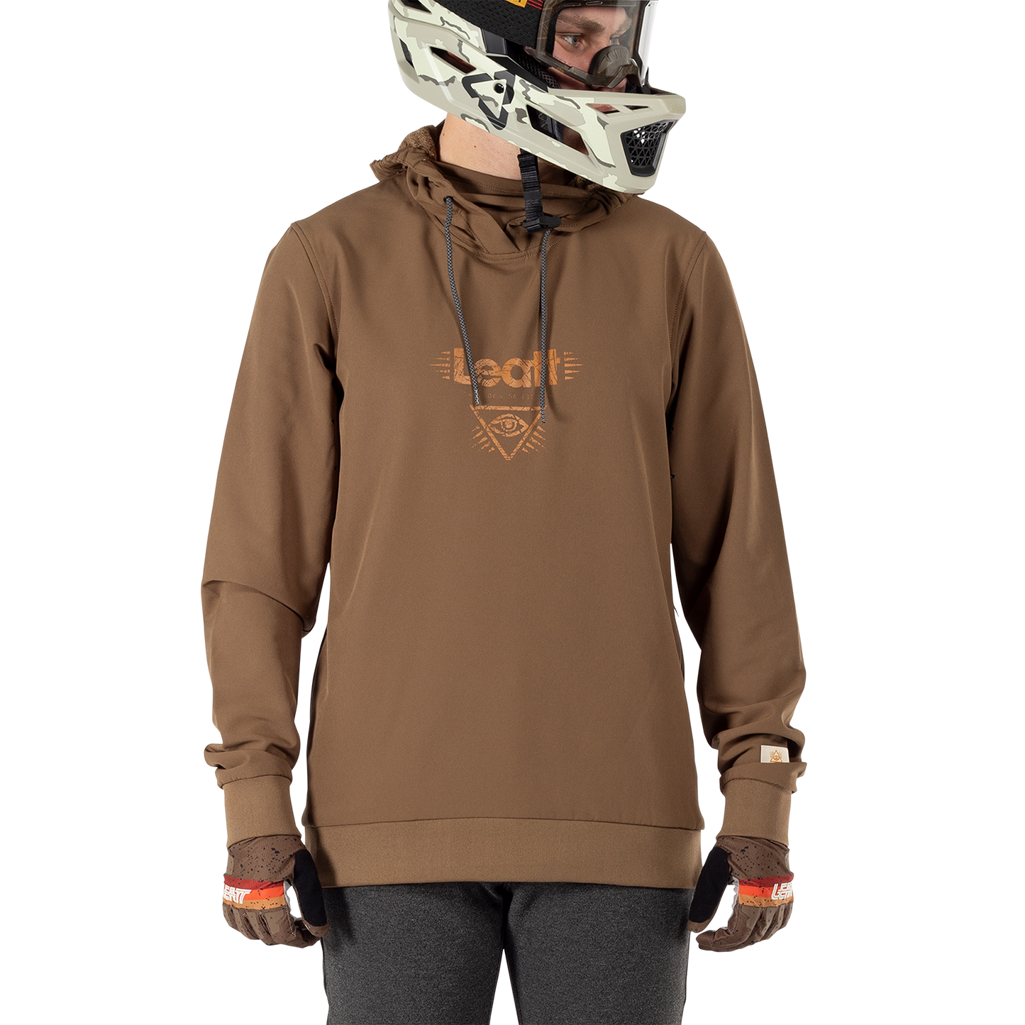 Leatt MTB Gravity 3.0 Hoodie - M - Loam - Image 3