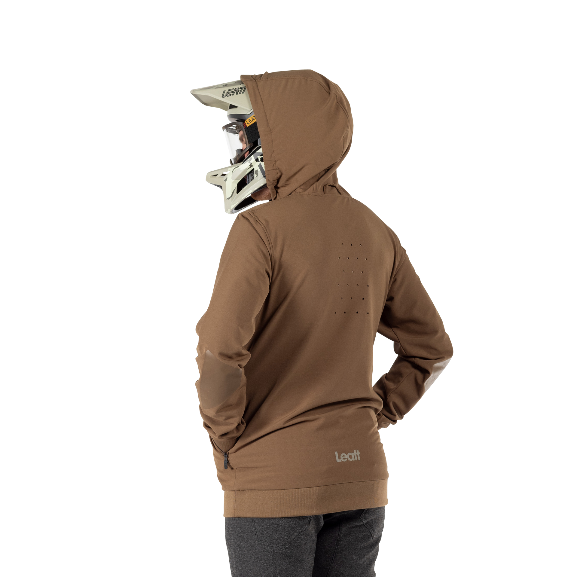 Leatt MTB Gravity 3.0 Hoodie - S - Loam - Image 5