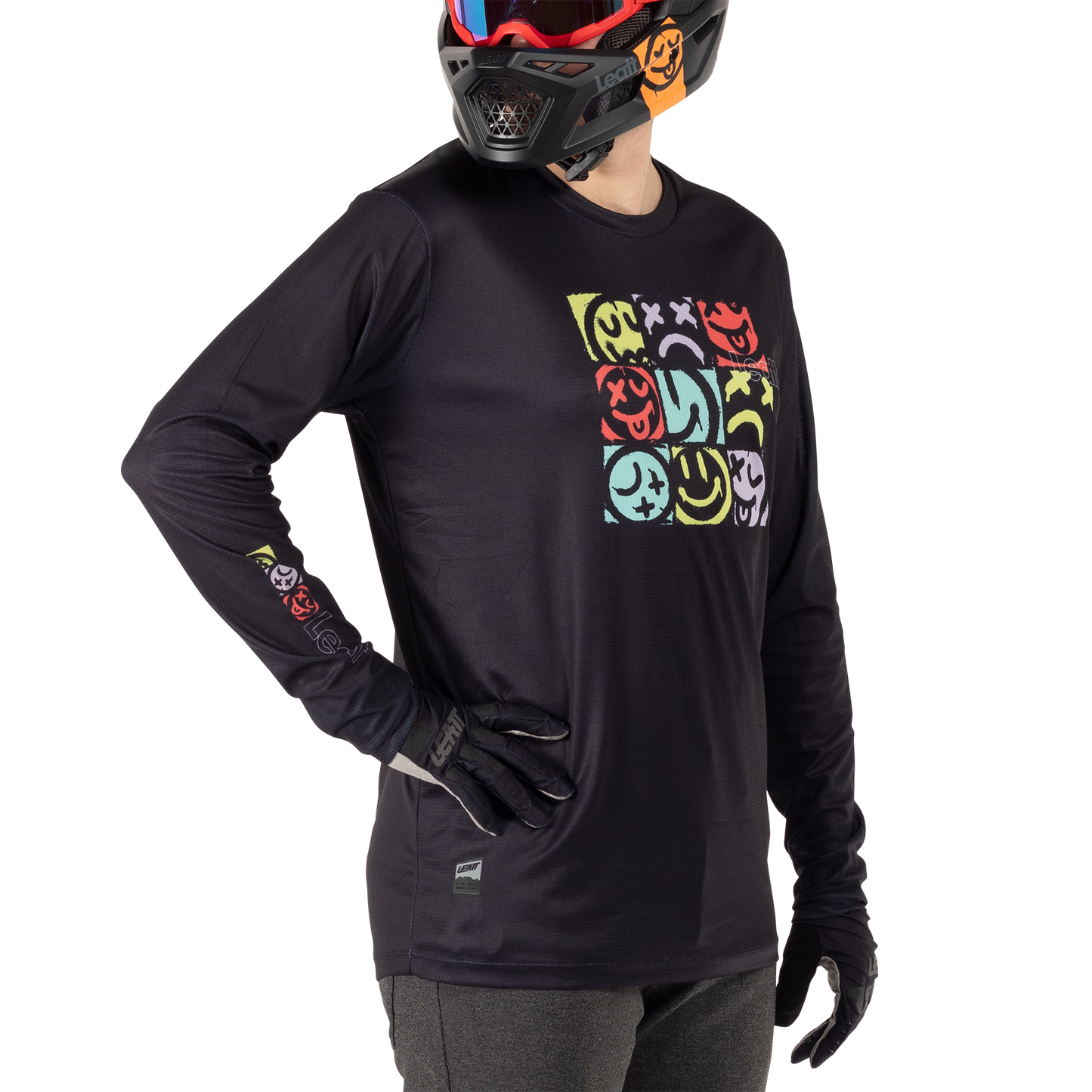 Leatt MTB Gravity 3.0 Long Sleeve Jersey - 2XL - Black - Image 5