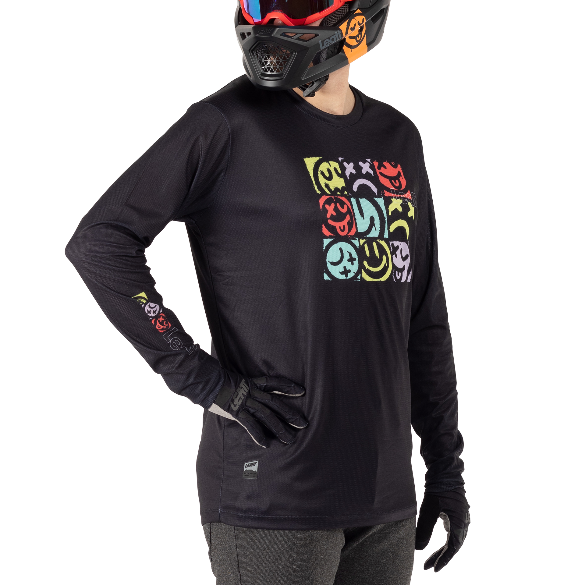 Leatt MTB Gravity 3.0 Long Sleeve Jersey - 2XL - Black - Image 5