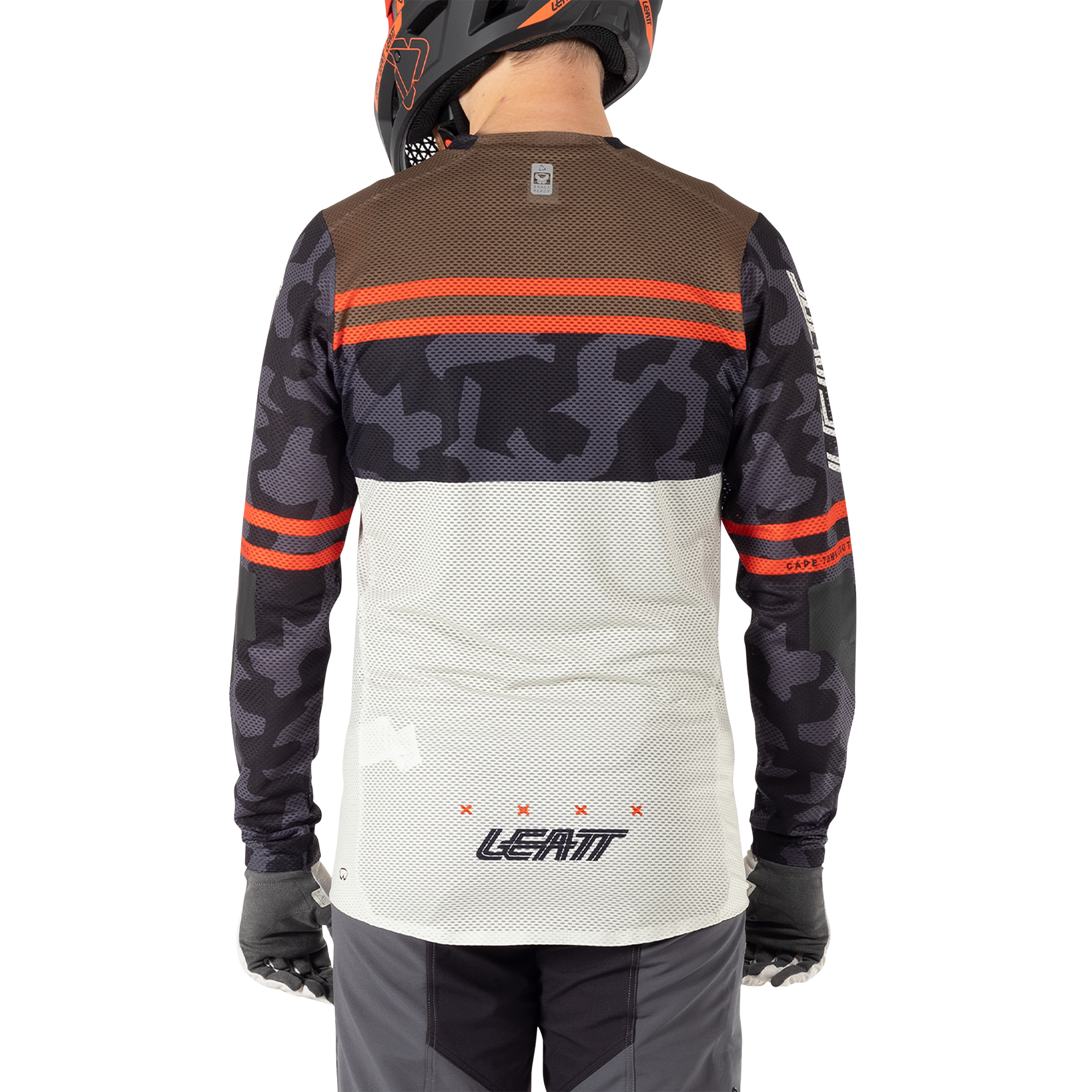 Leatt MTB Gravity 4.0 Long Sleeve Jersey - 2XL - Cream - Image 4